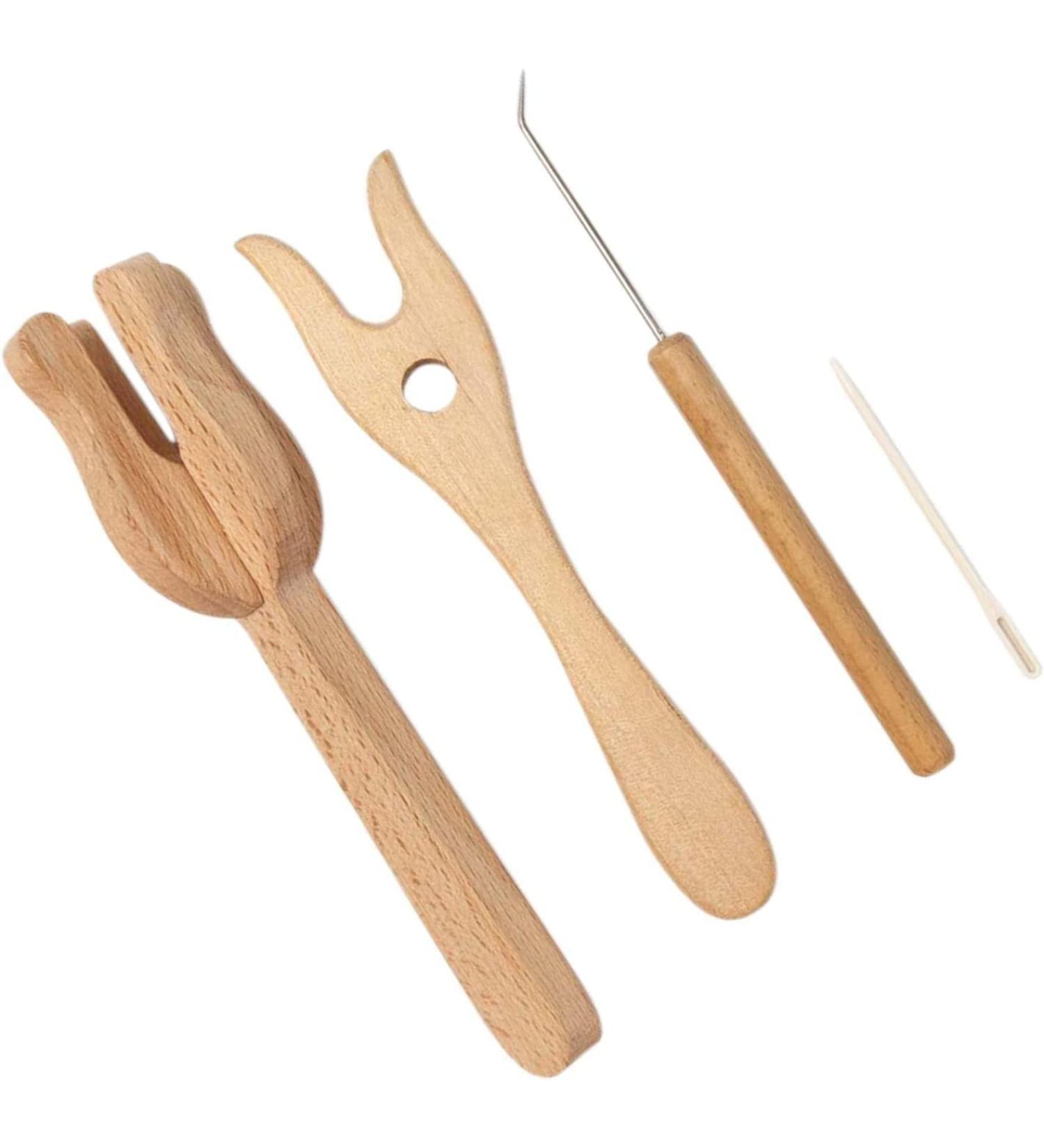 Lucet Knitting Fork and Needle Kit - Durable Cordmaking Set for Rug Making, Darning, Crocheting - Portable and Versatile Hobby Tool - Buy Online on GoSupps.com