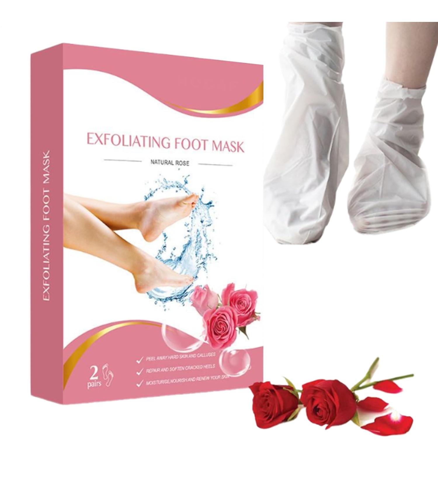 Mascarill Lot de 2 paires de chaussettes exfoliantes pour enlever les callosit s | Traitement de la peau morte et des talons fissur s | Hydratation profonde douceur b b spa maison - Buy Online on GoSupps.com