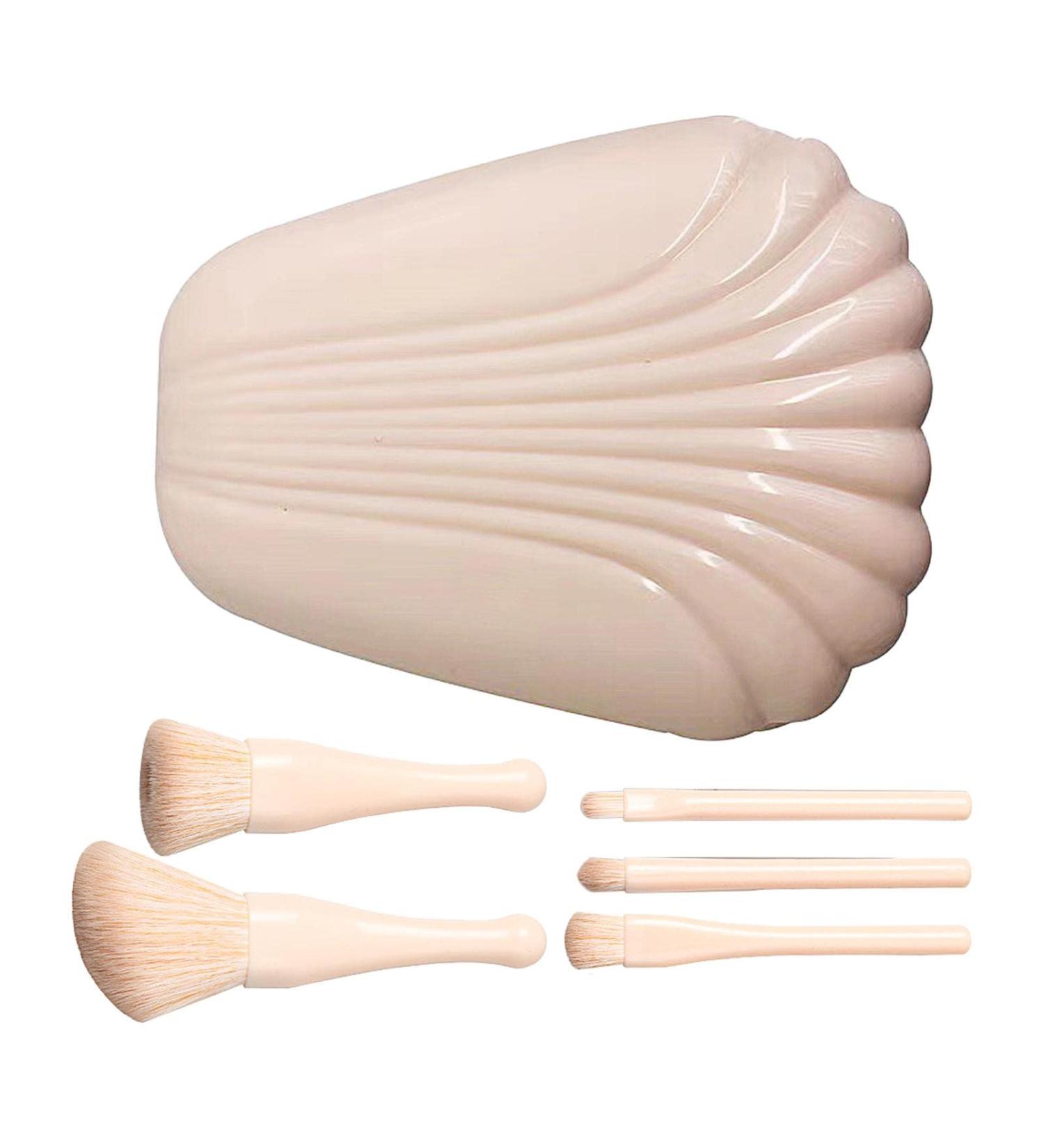 Powder Foundation Shell Beauty Tools Daily Use With Mirror Box Makeup Brush(Light Skin Tone) - Buy Online on GoSupps.com