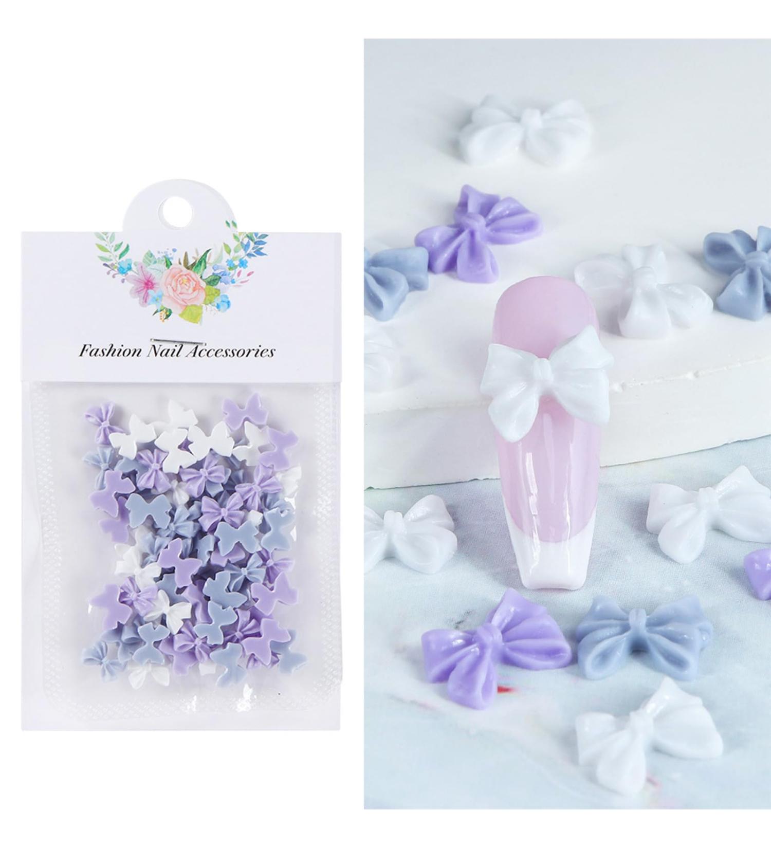 50pcs Mixed Color Resin Nail Embellishments Create Unique Designs Flat Back 3D Nails Art Decoration For Women Accessories For Nails - Buy Online on GoSupps.com