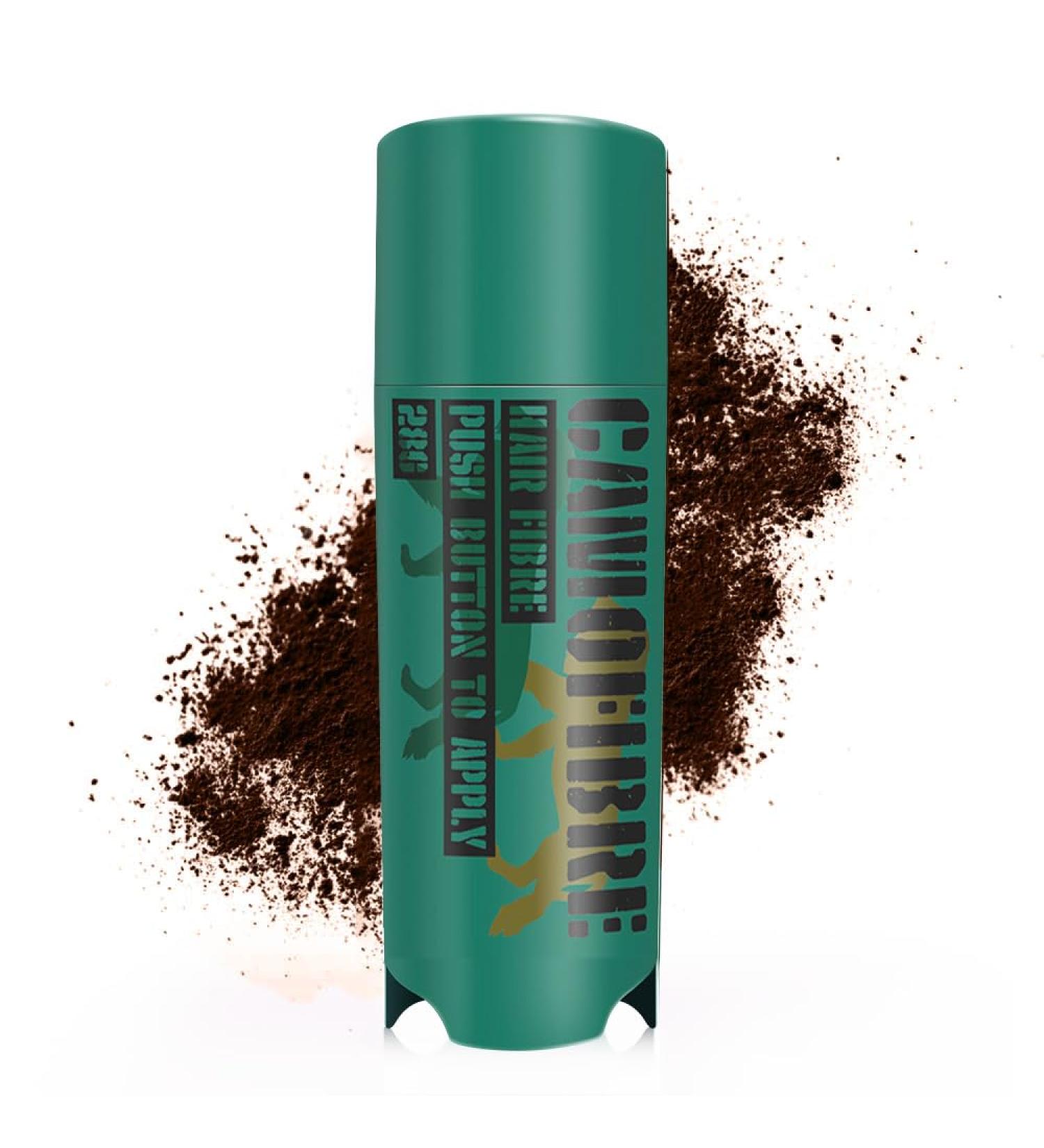 Camofibre Hair Building Fibers Premium Quality Fibre Hair Powder Spray Hair Fibres - Hair Loss Concealer for Men and Women - Bald Spots & Thinning Hair (Dark Brown) - Buy Online on GoSupps.com