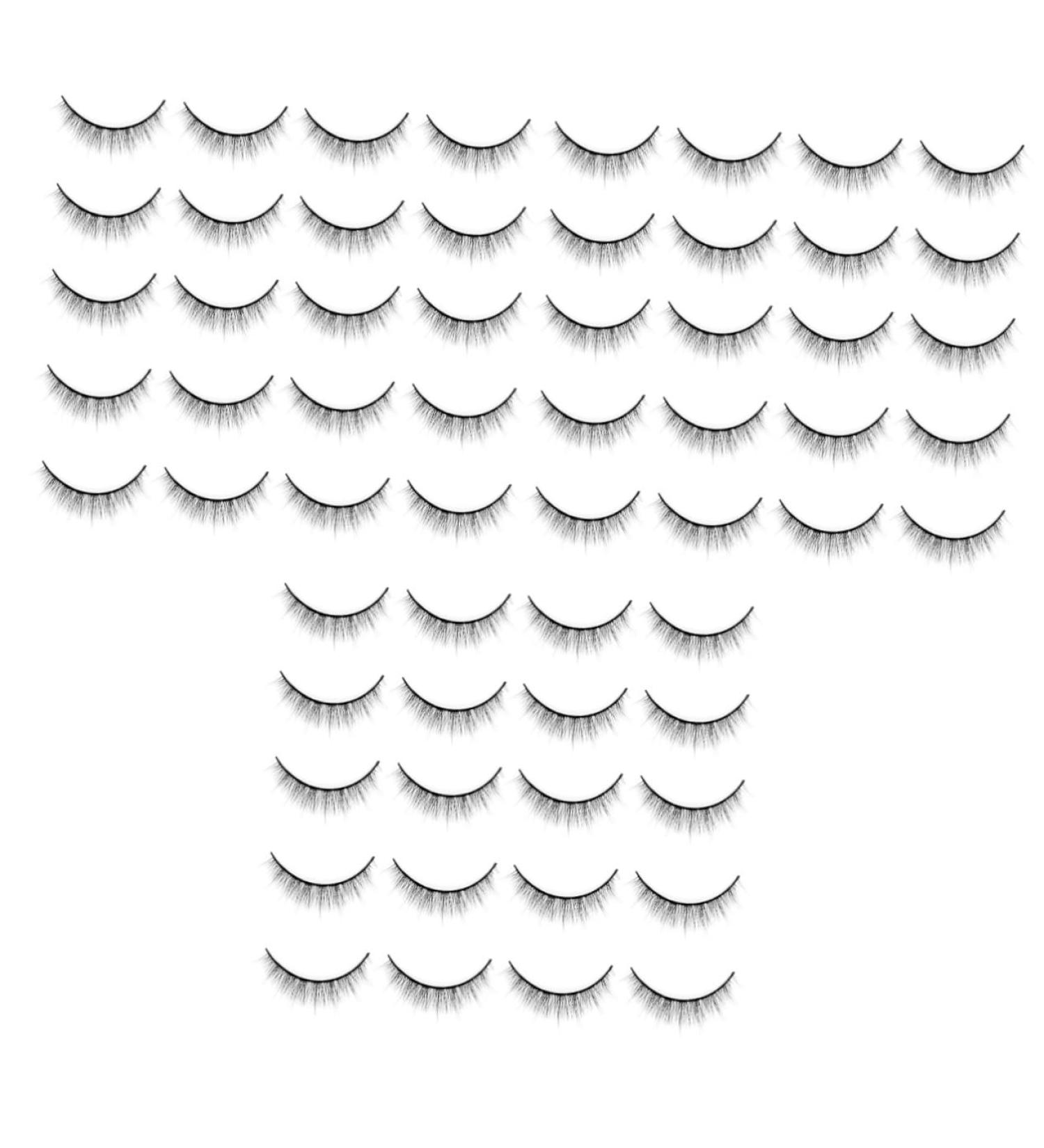 FRCOLOR 30 Pairs False Eyelashes Womens Eyelashes Washing Capsules False Eyelashes Wispy Clear Eyelash Band Natural Eyelashes False Eyelashes False Eyelashes Individual Slim High Quality Fiber Makeup - Buy Online on GoSupps.com