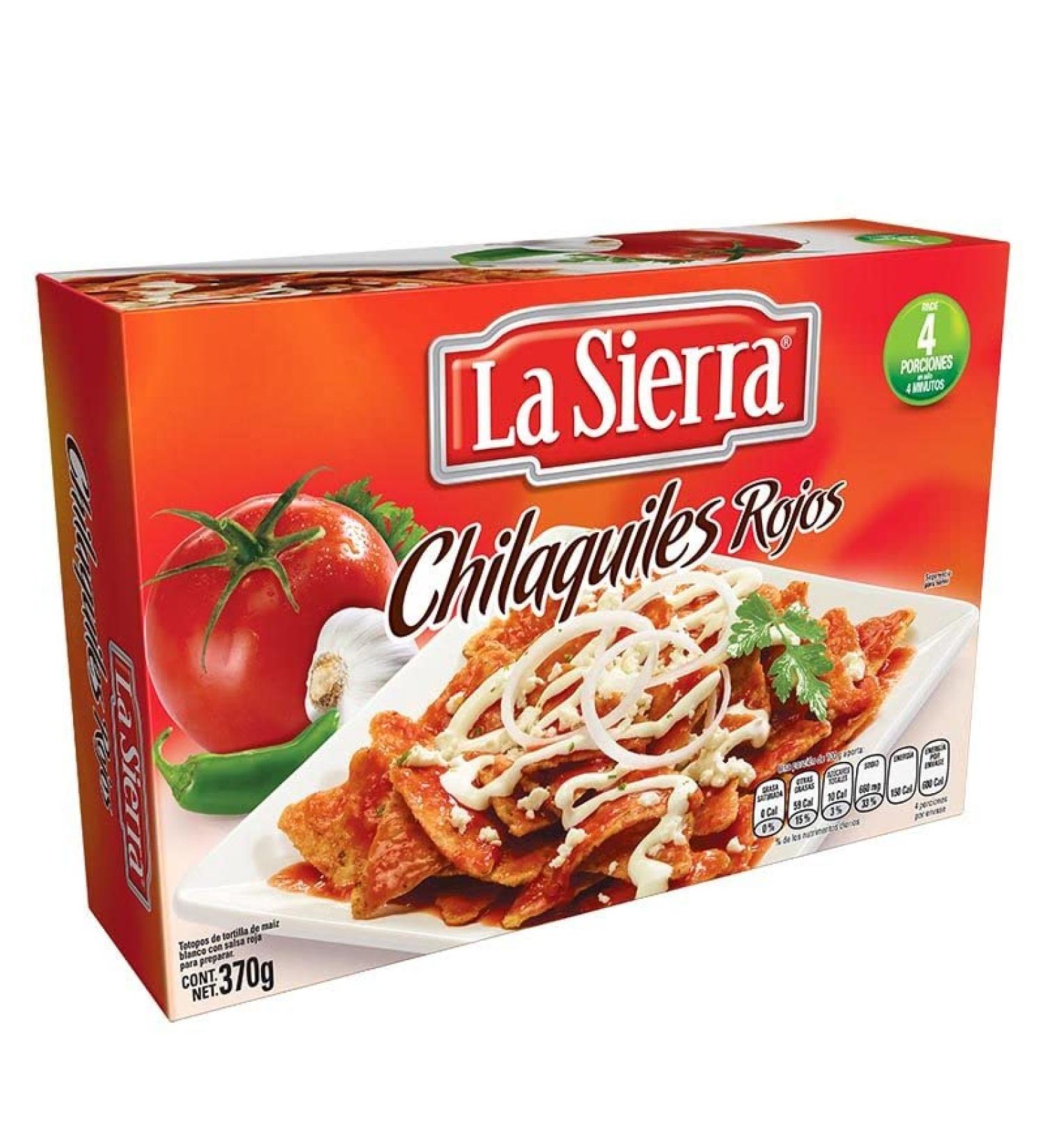 La Sierra Chilaquiles Rojo 370g / Chilaquiles Tortilla Chips with Hot Tomato Sauce Mexican Food Ready Meal - Buy Online on GoSupps.com