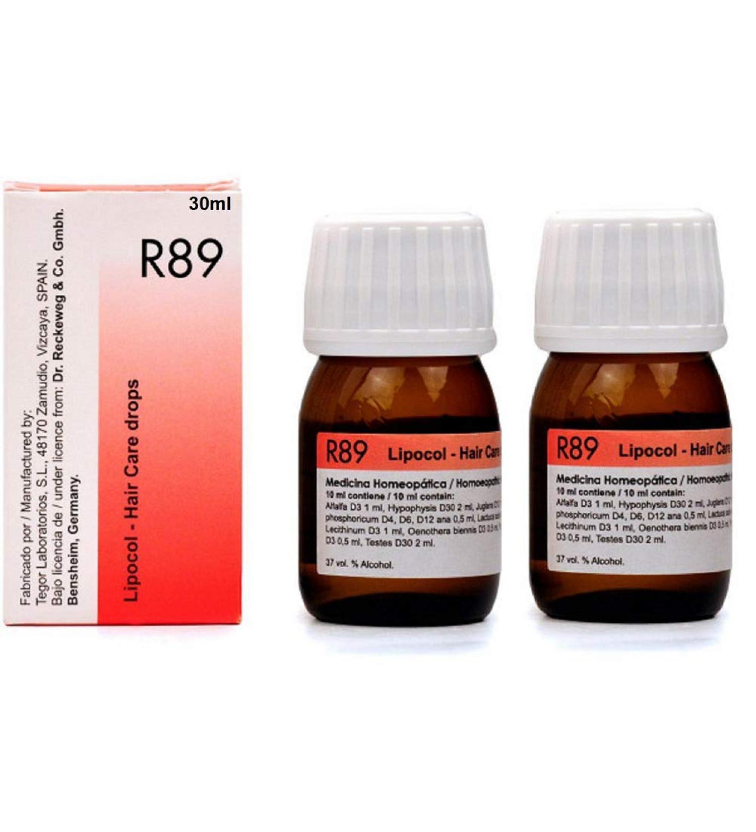 Dr. Reckeweg 2 Lot X - Homeopathic Medicine - R89 - Hair Care Drops