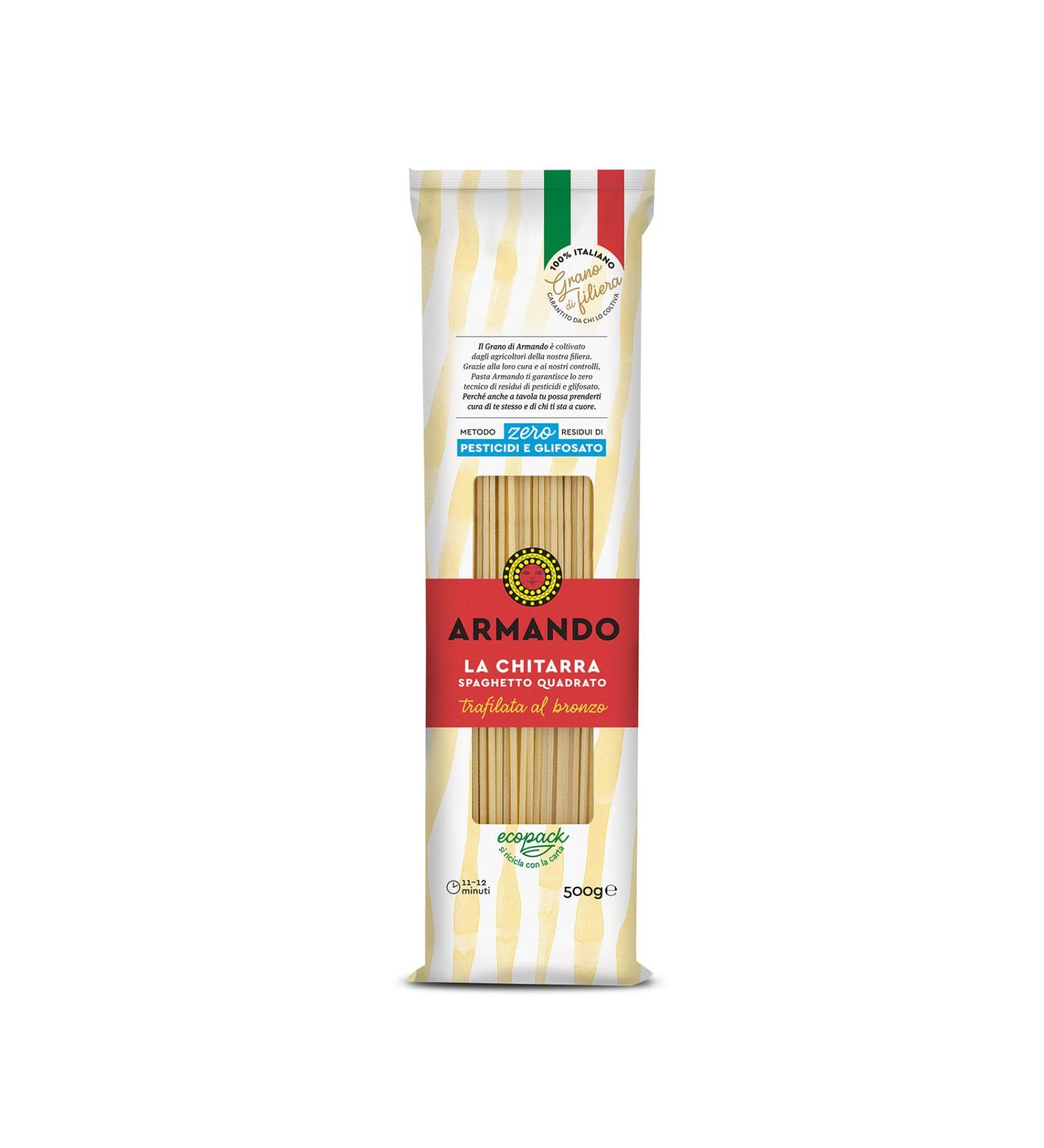  Armando Armando Grano Pasta di Campania Chitarra Pasta 500 g - Buy Online on GoSupps.com