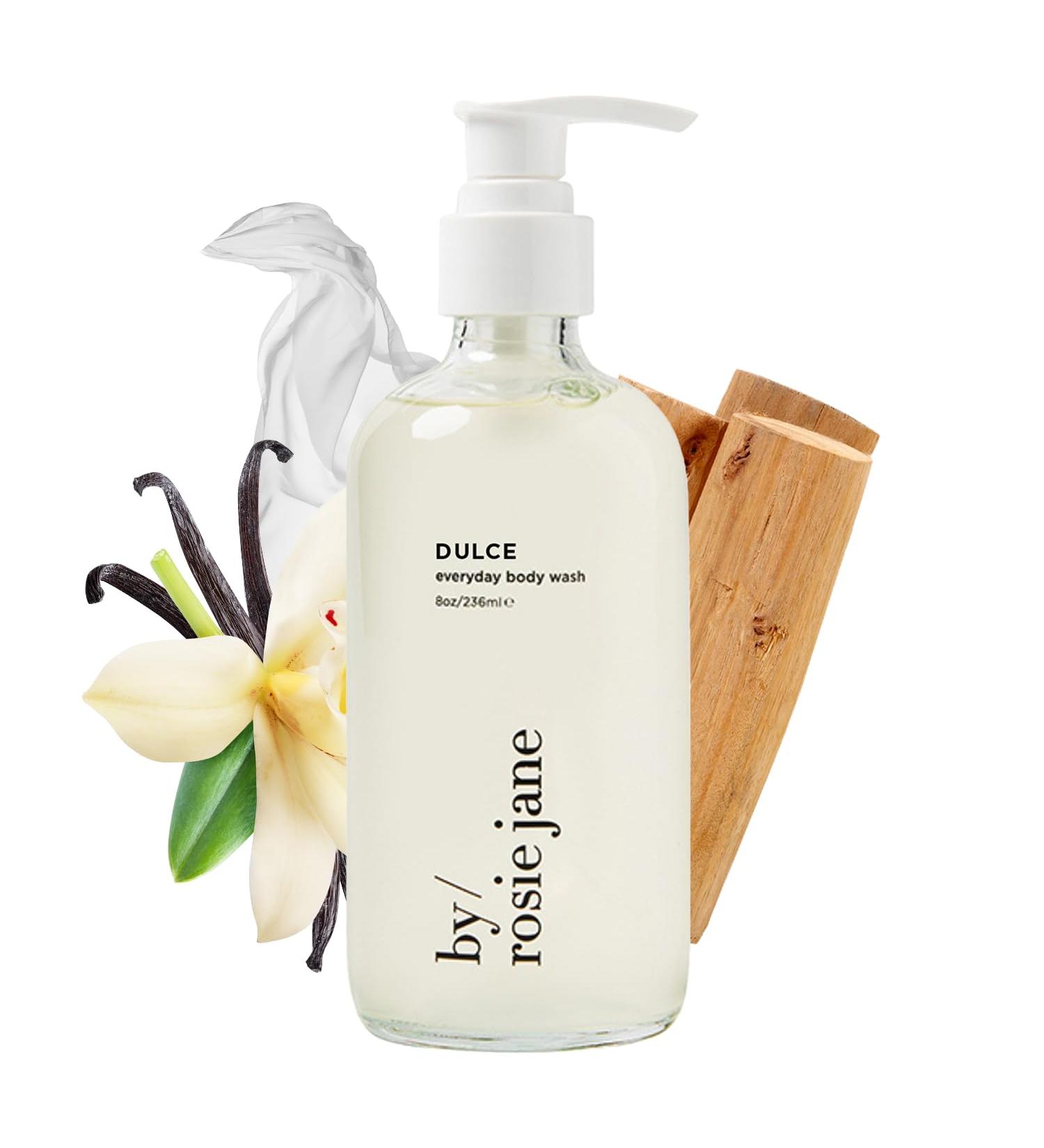 Buy Rosie Jane Everyday Body Wash (Dulce) - Hydrating Organic Body Wash with White Tea & Cocoa | Vegan Non-Toxic 8 Fl Oz - International Shipping - Buy Online on GoSupps.com