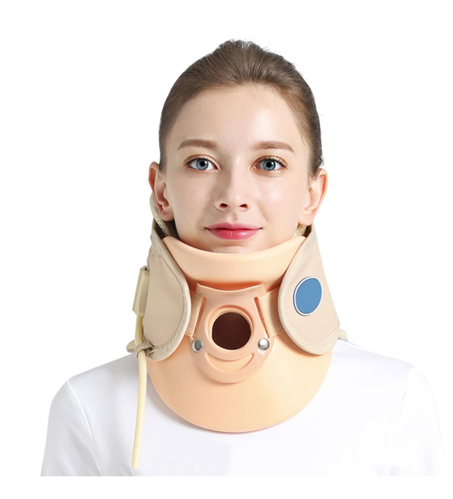 Buy Adjustable Inflatable Neck Support - Cervical Traction Device Breathable & Easy-to-Wear for At Home Relief - International Shipping Available - Buy Online on GoSupps.com