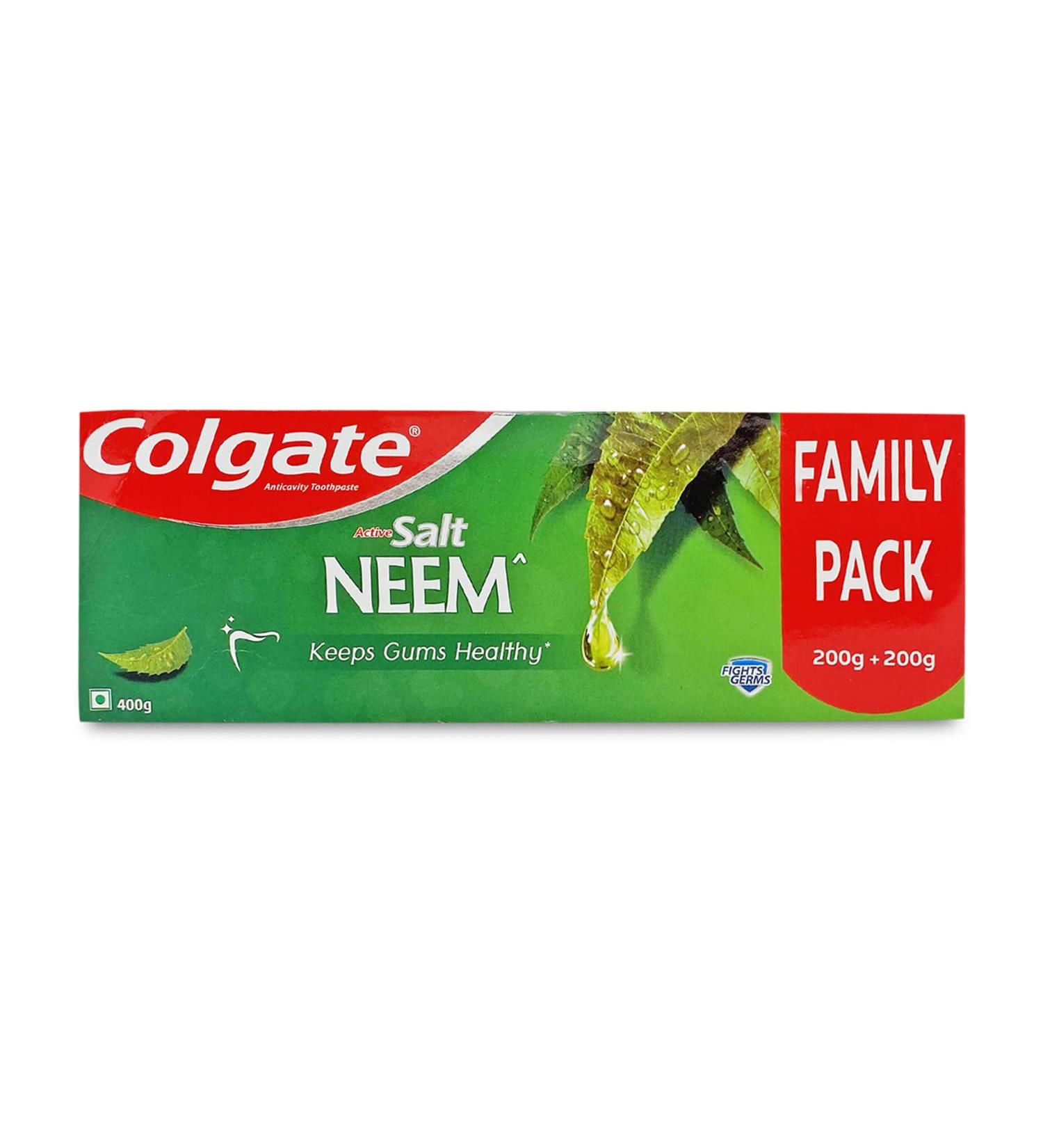 Colgate Active Salt Neem Toothpaste-400G (Family Pack) - Buy Online on GoSupps.com