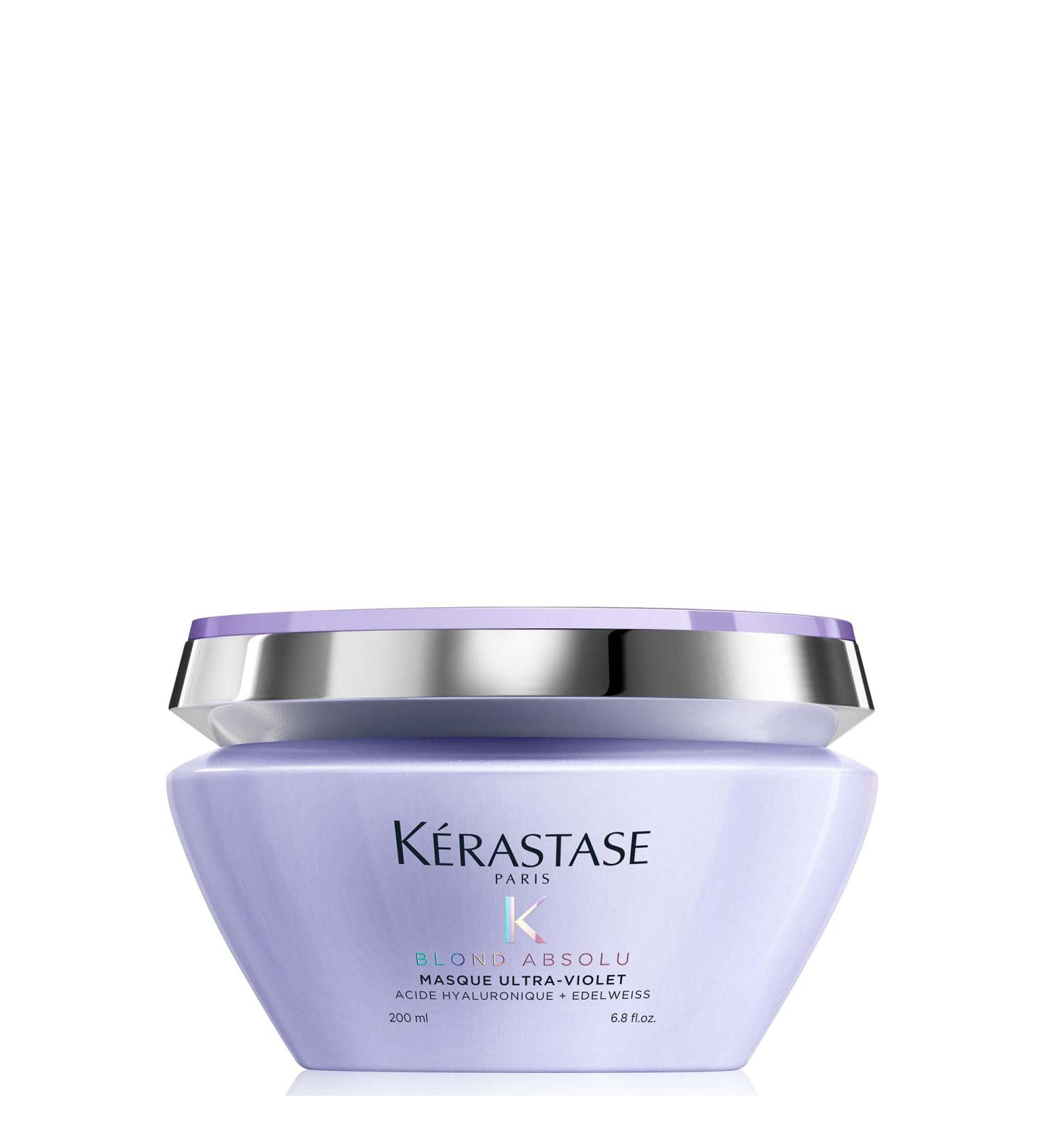 Kerastase Blond Absolu Ultra-Violet Purple Hair Mask - Neutralizes Brassiness | For Lightened Highlighted & Grey Hair | Nourishing with Hyaluronic Acid | 6.8 Fl Oz | International Shipping - Buy Online on GoSupps.com