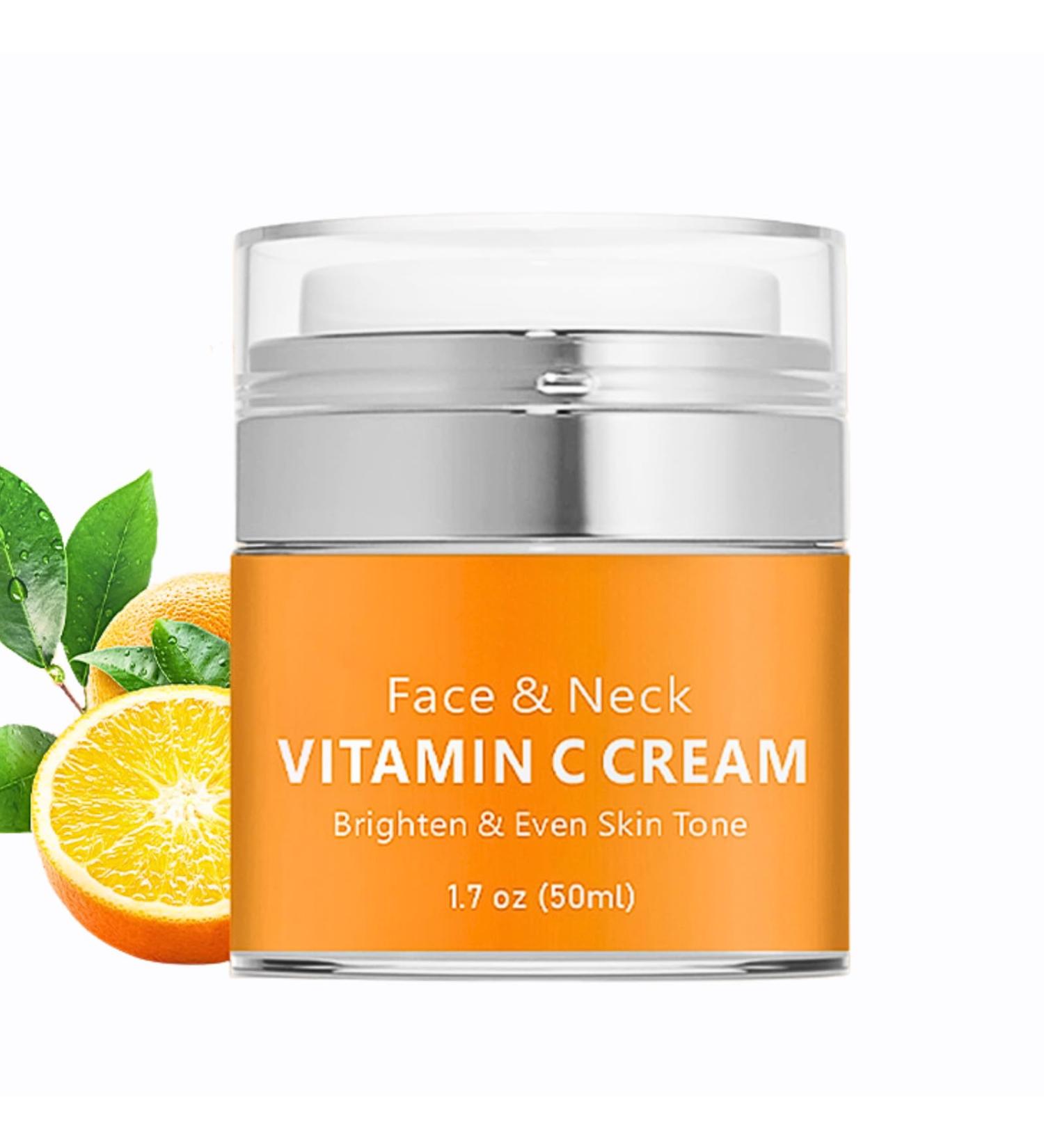 Vitamin C Cream for Face & Neck Cream Face Moisturiser for Women & Men Vitamin C Face Cream with Nicotinamide & Aloe Vera Brightening Day Cream Face Neck Firming Cream Anti Wrinkle Skincare - Buy Online on GoSupps.com