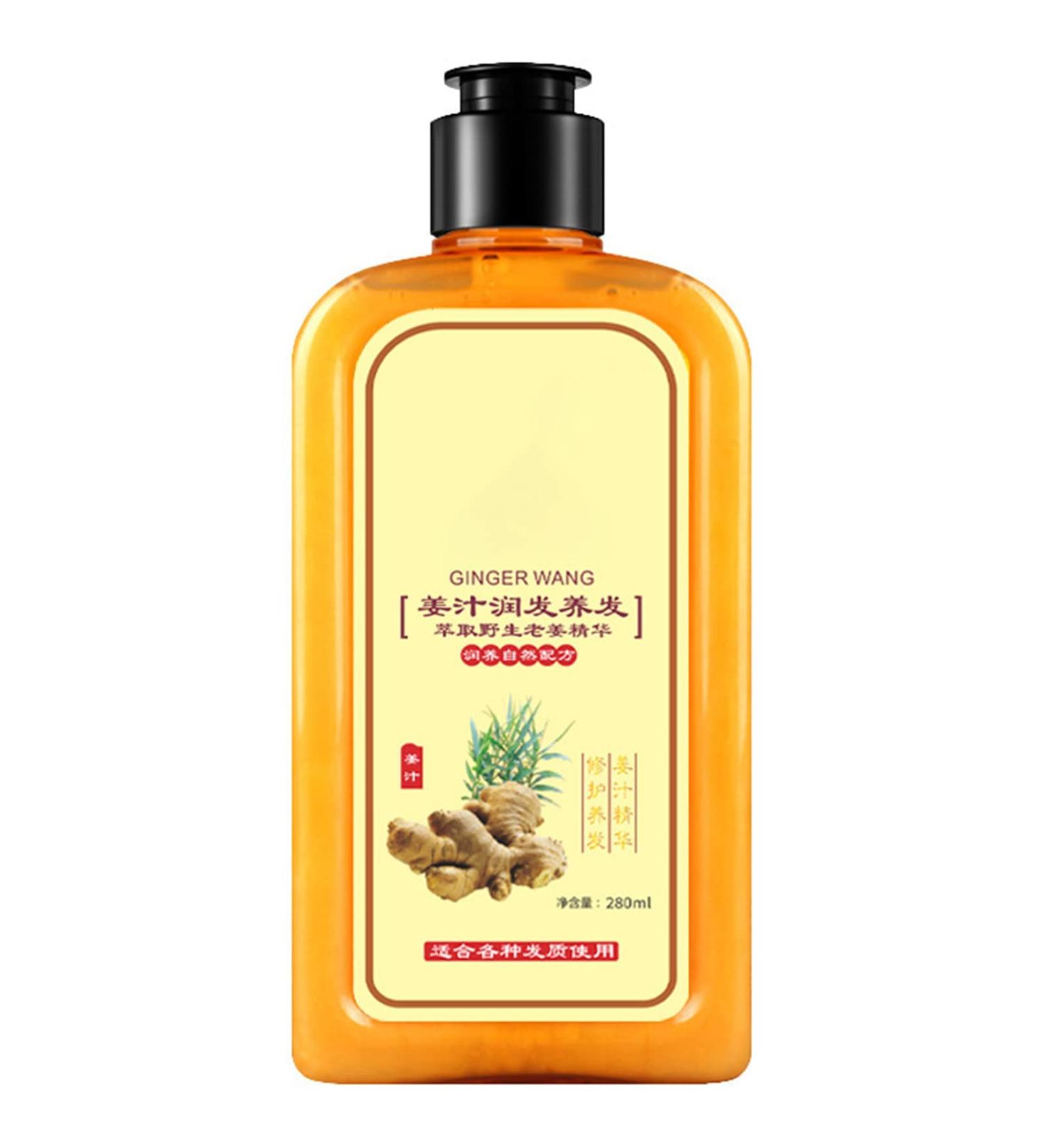 Ginaday Instant Ginger Hair Regrowth Shampoo - Hair Growth & Care Formula, Anti-Hair Loss - 280ML/1PCS (2 Count) - Buy Online on GoSupps.com