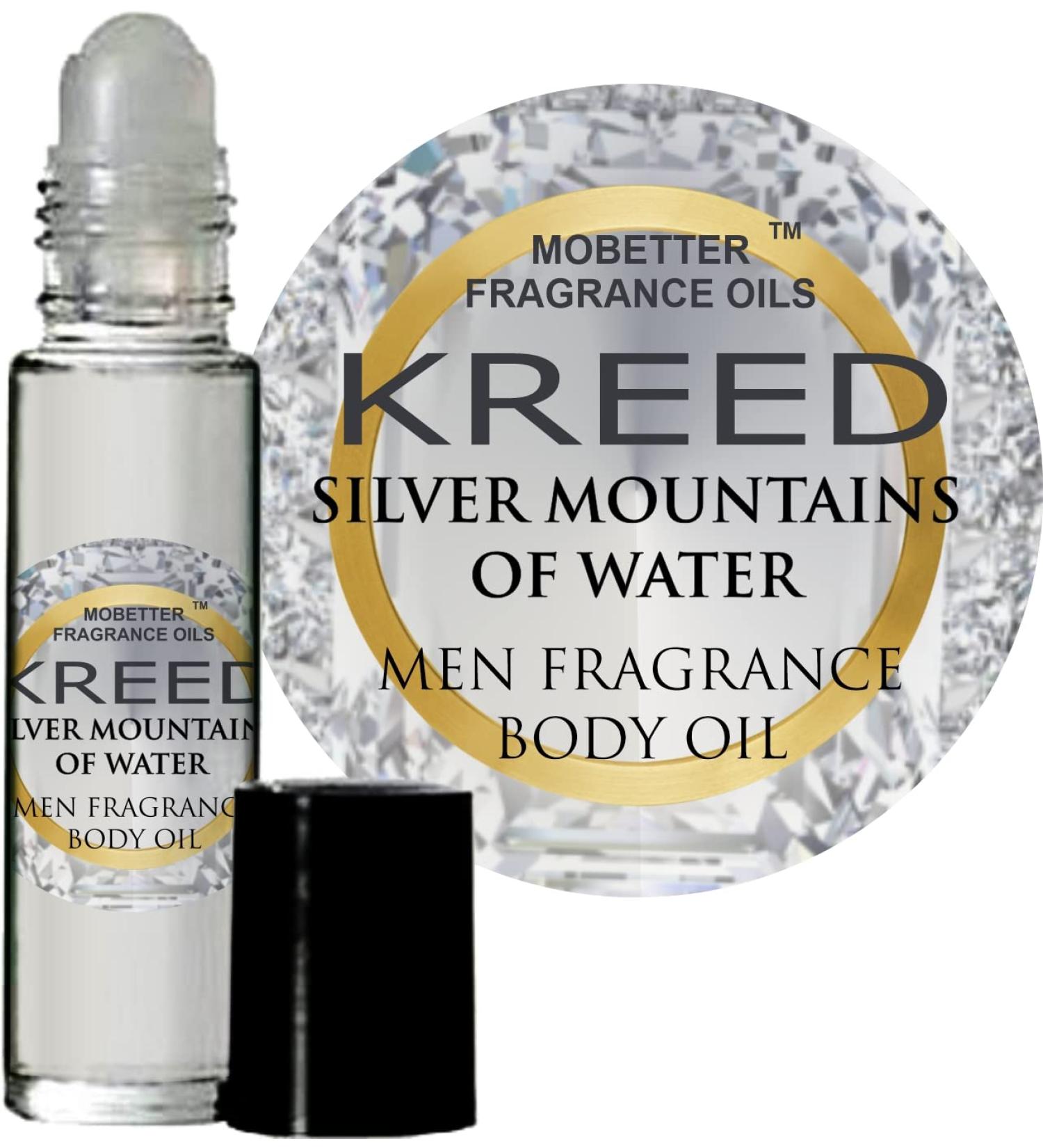 MOBETTER FRAGRANCE OILS' Kreed Silver Mountains of Water Men Fragrance Body Oil 1/3 oz roll on Glass Bottle - Buy Online on GoSupps.com