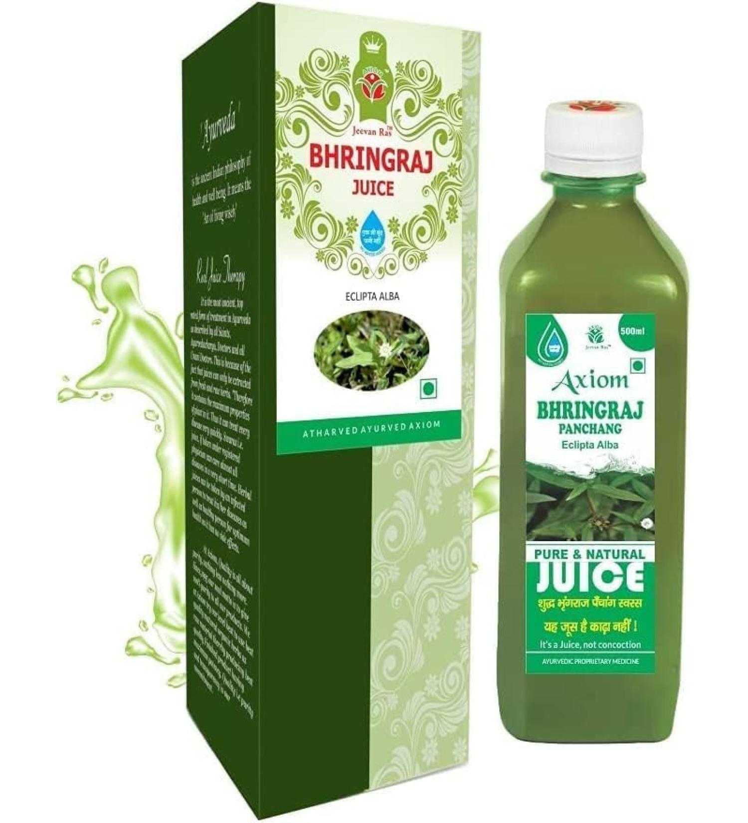REVA Jeevanras Bhringraj Tonic for hair 500 ml Pack of 02 - Buy Online on GoSupps.com