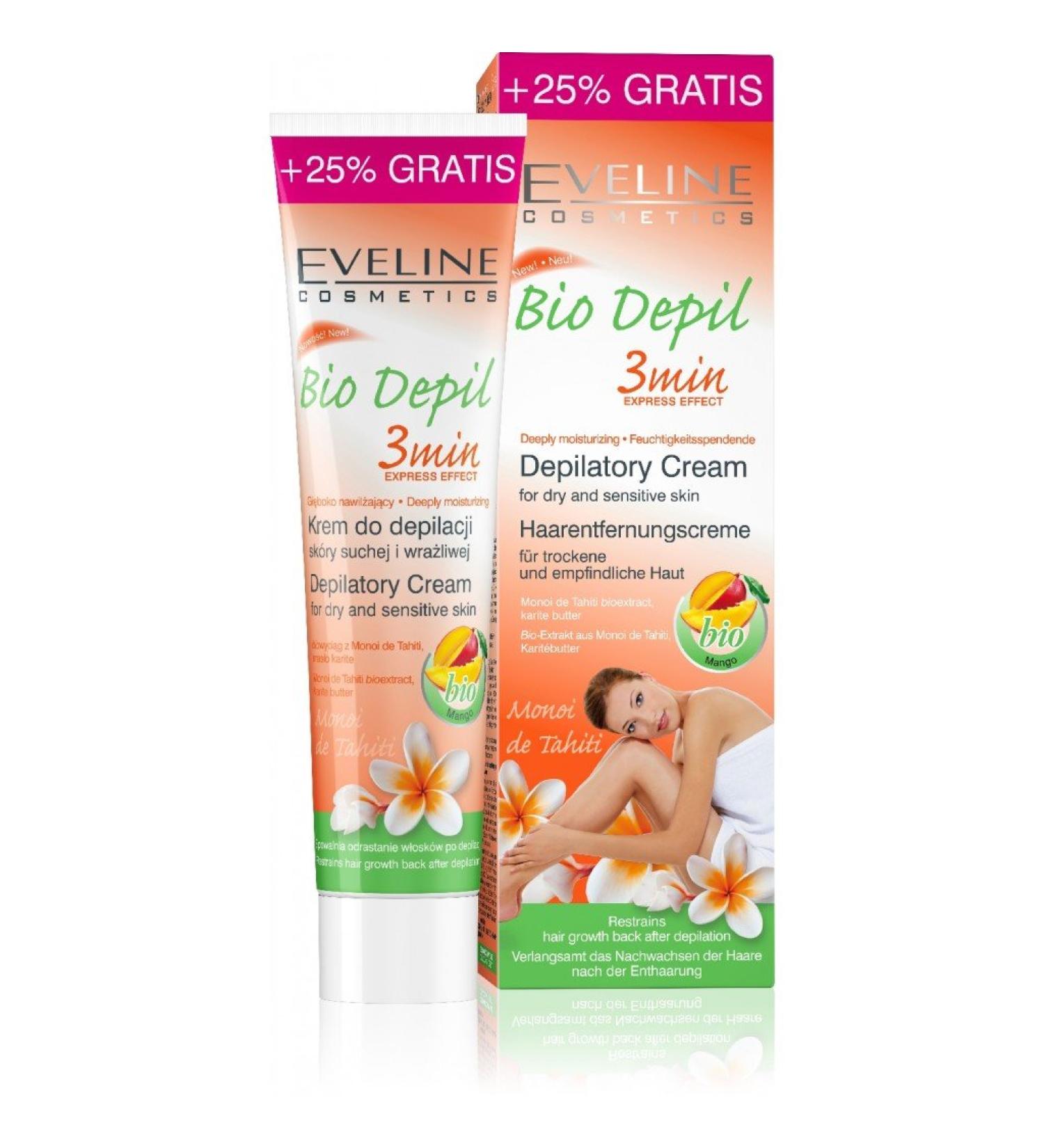 EVELINE COSMETICS Cr me pilatoire Bio Depil 3 min Express Effect 125 ml