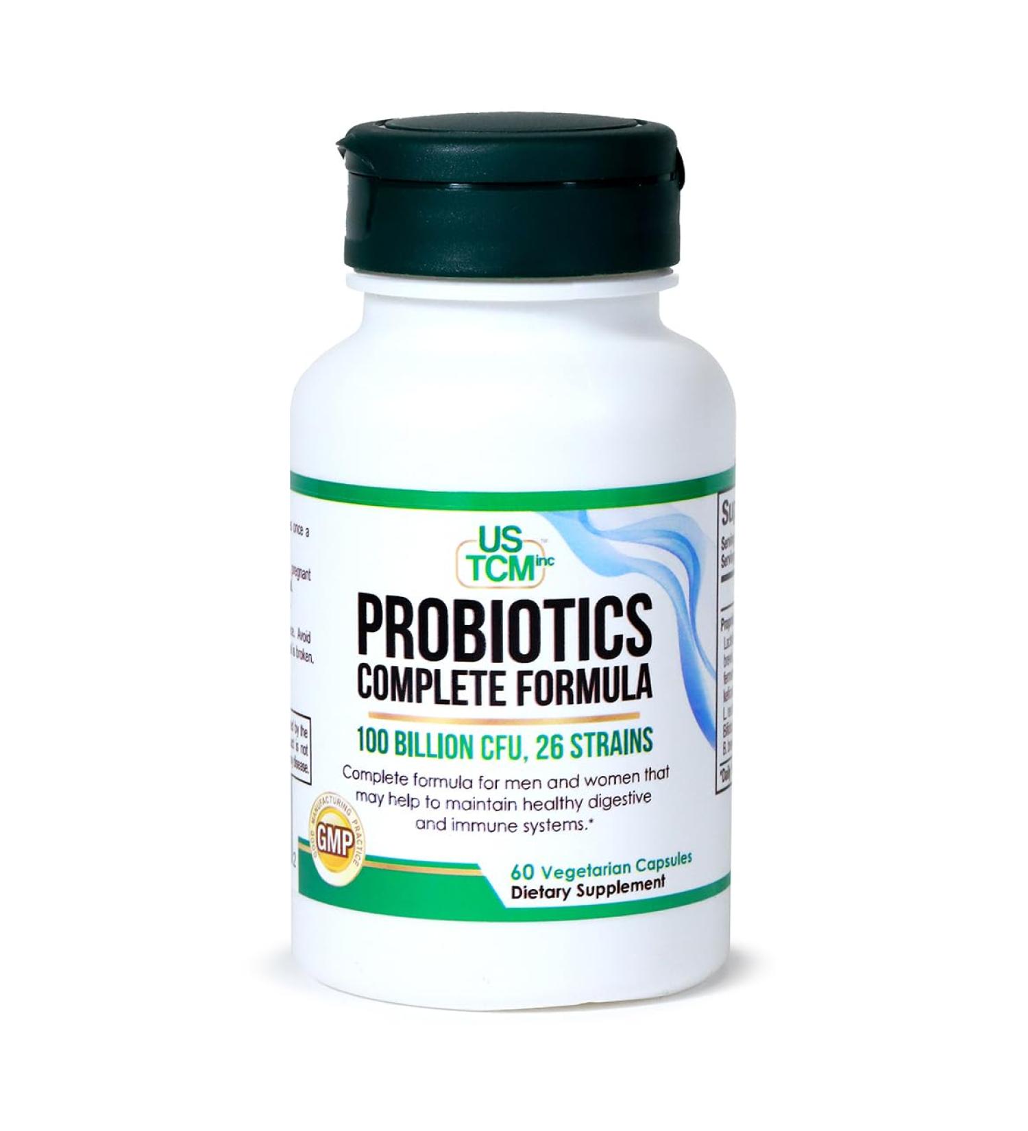 USTCM Probiotics Complete Formula Capsule - 100 Billion CFU 26 Strains 60 capsules