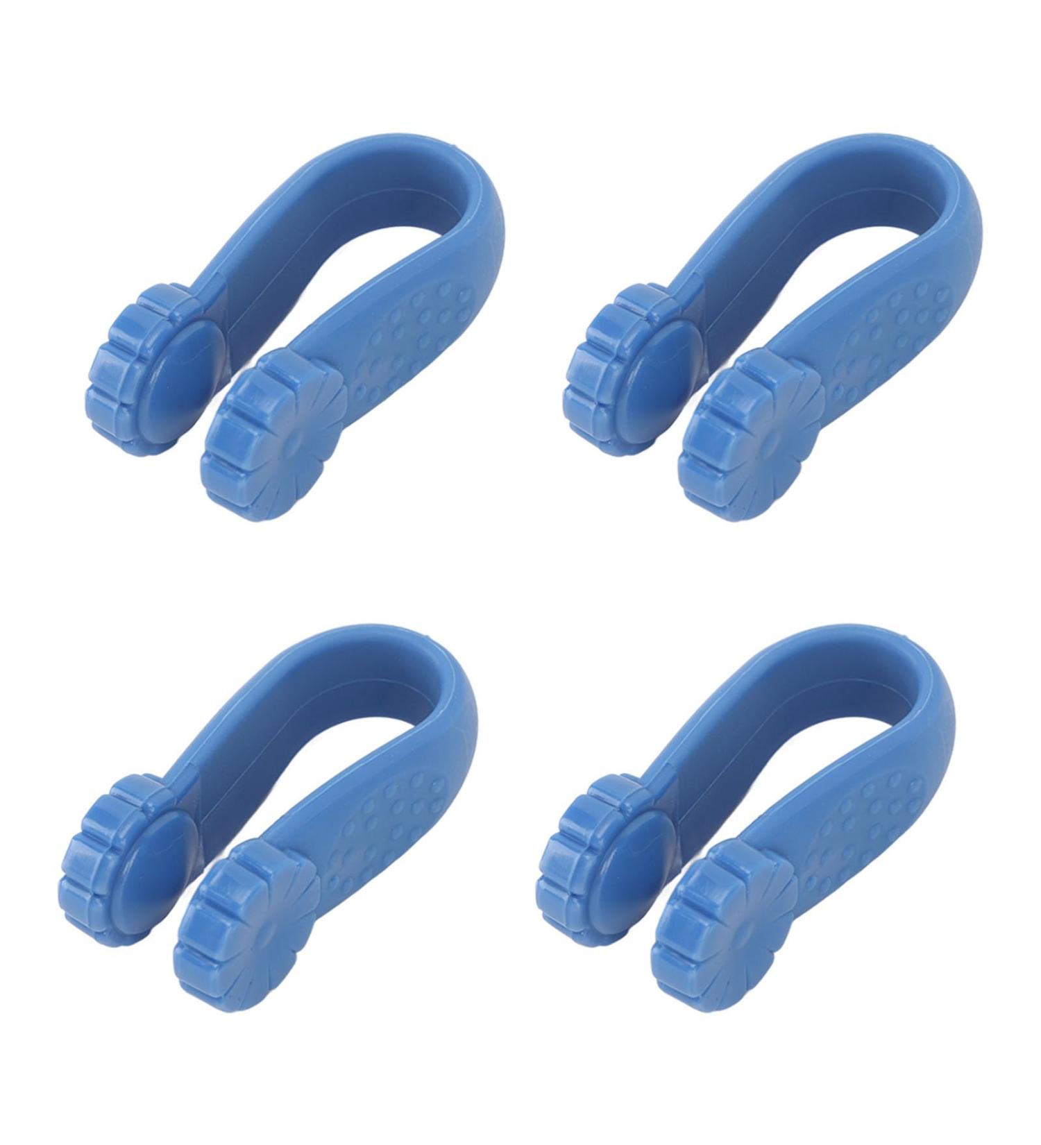 Universal Mini Migraine Relief Clip - 4 Floral Hand Pressure Point Silicone Clips (Blue) for Acupressure & Portable Comfort - Buy Online on GoSupps.com