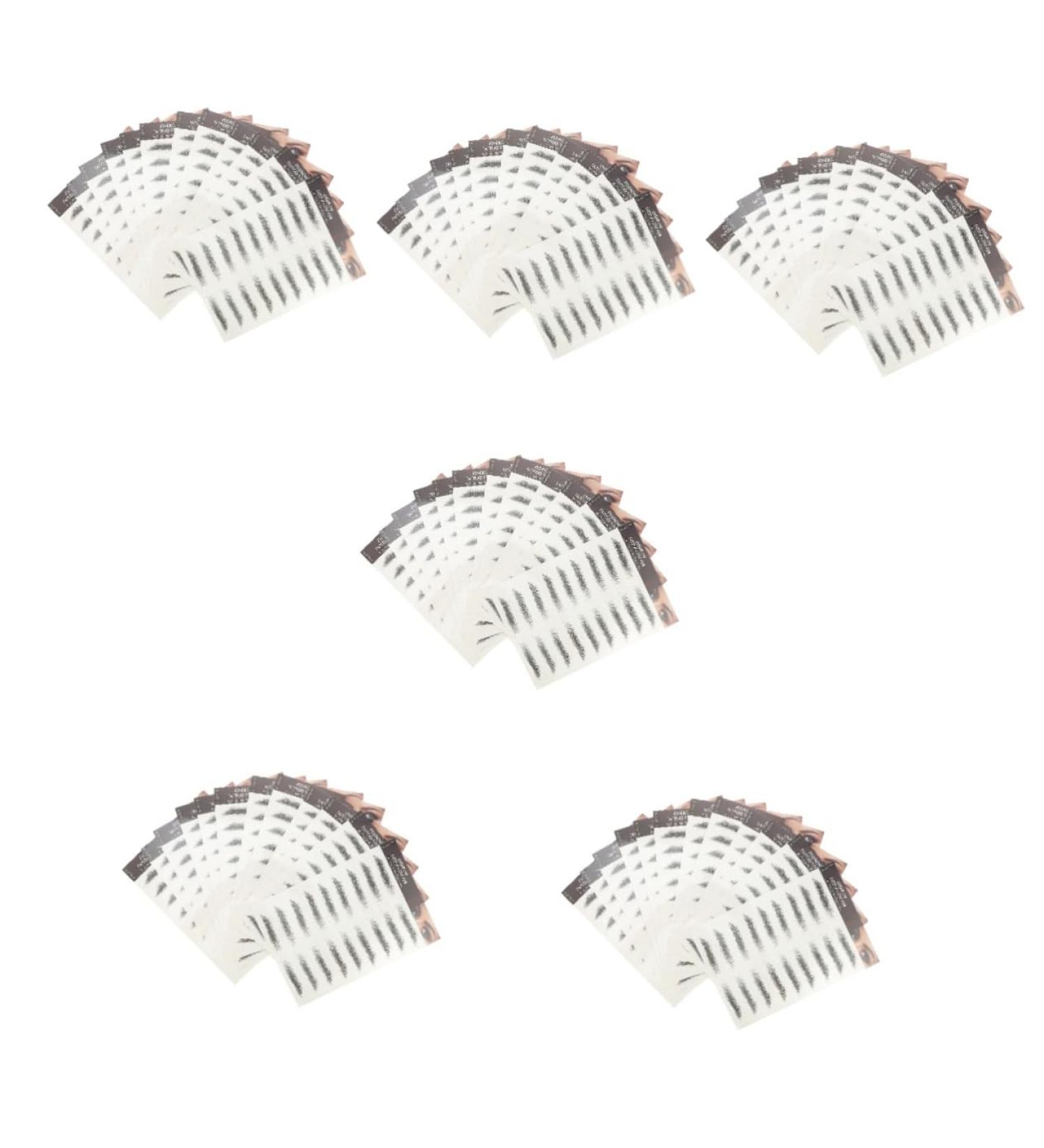 FOMIYES 72 Pcs Eyebrow Stickers Imitation Eyebrow Sticker Eyebrow Transfer Stickers Water Proof 6d Cejas - Buy Online on GoSupps.com