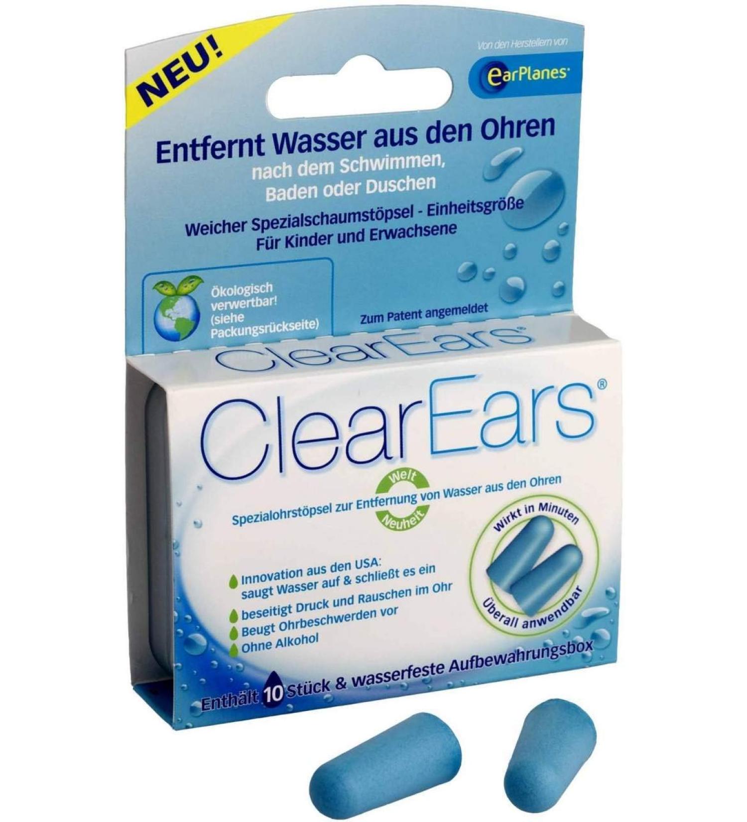 CLEAREARS earplugs for water removal 10 pcs