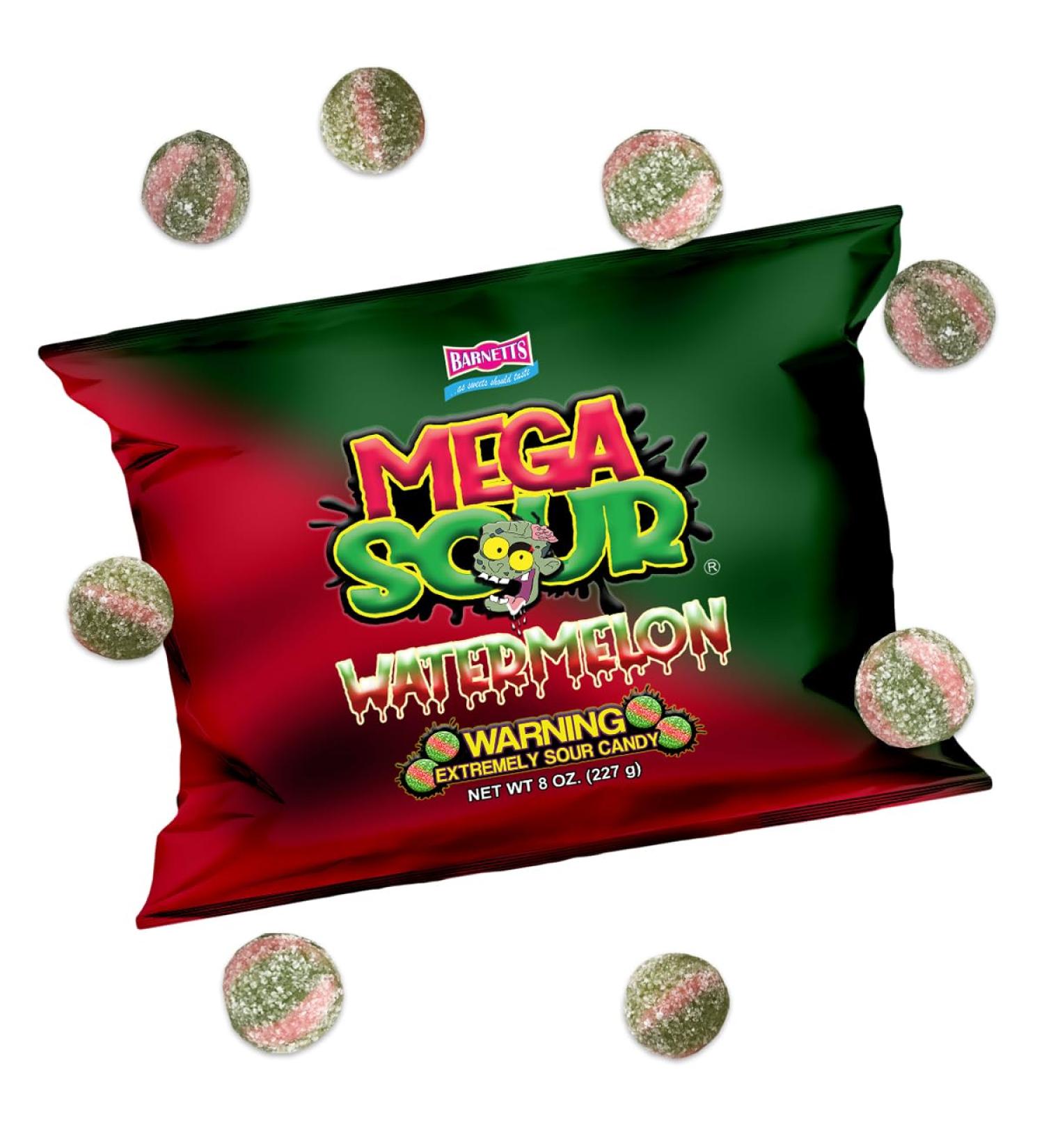  Barnetts Barnetts Mega Sour Watermelon Candy 227g - Buy Online on GoSupps.com