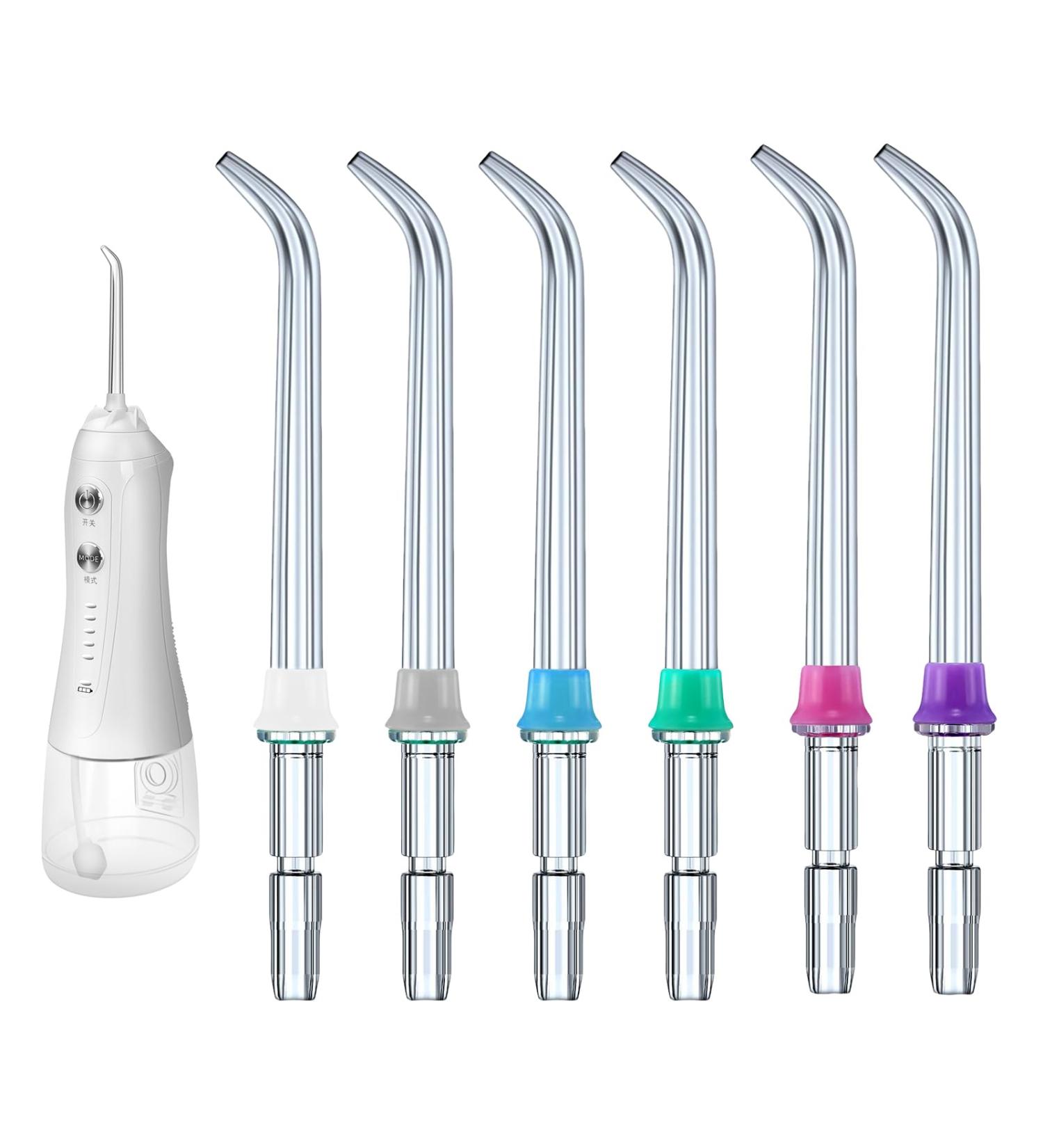 6Pcs Replacement Heads for Waterpik Classic Jet Tips Teeth Cordless Refill Heads Compatible with Water Flosser WP-100 WP-250 WP-450/462 WP-560 WP-660 WP-670 WP-811 WP-861 WP-900 WP-940 - Buy Online on GoSupps.com