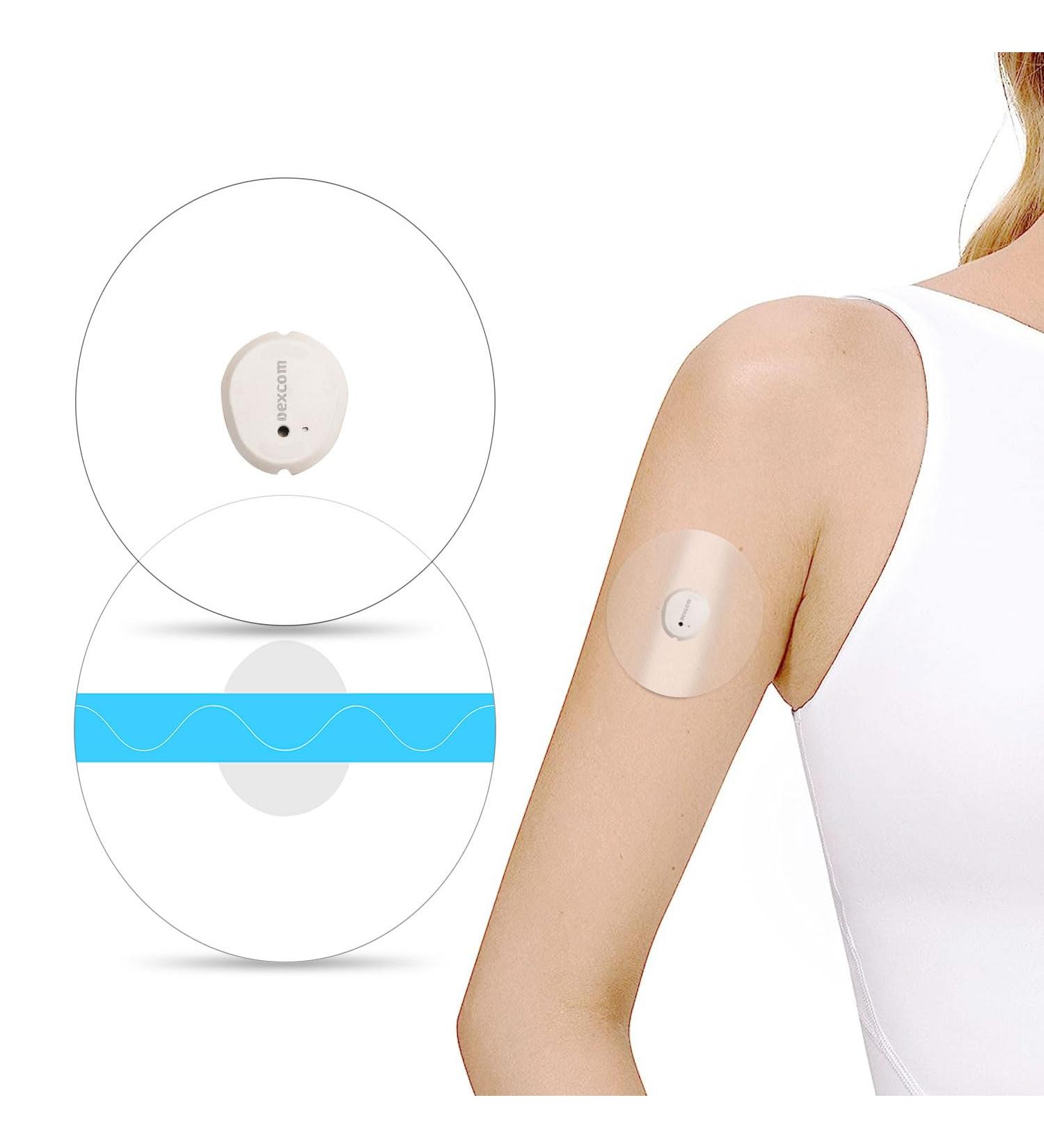 Adhesive Patches for Dexcom G7 - Waterproof Transparent Overpatches - Pack of 20 for 10-14 Days - Perfect Continuous Glucose Monitor Sensor Cover - Buy Online on GoSupps.com