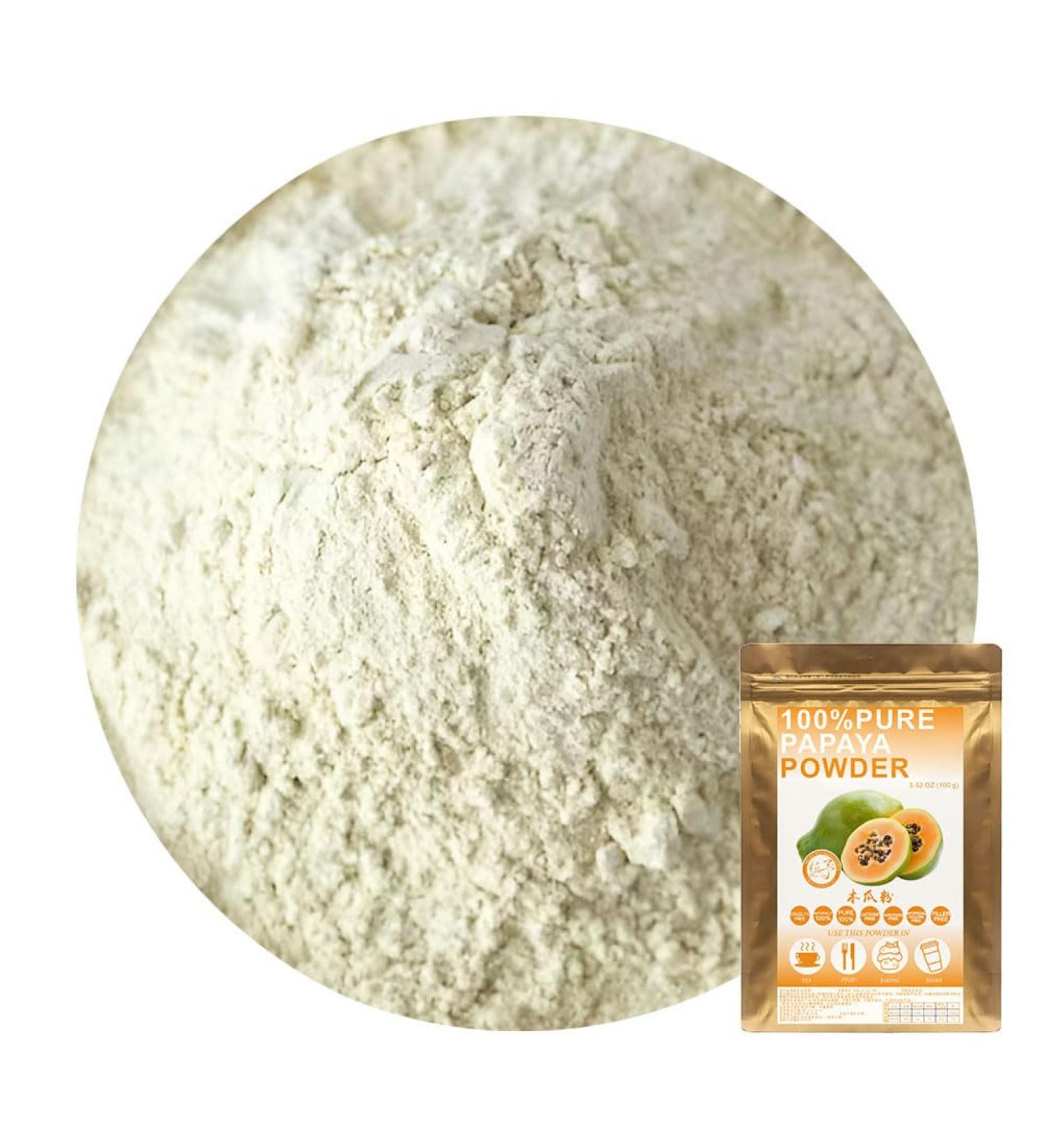 Plant Gift 100% Pure Papaya powder 100G/3.25oz Non-GMO Powder No Filler No additives Natural Papaya Powder Best Flavor for Smoothie Drinks Tea and Baking Adds Flavor and Taste 2UK-PO0008 - Buy Online on GoSupps.com
