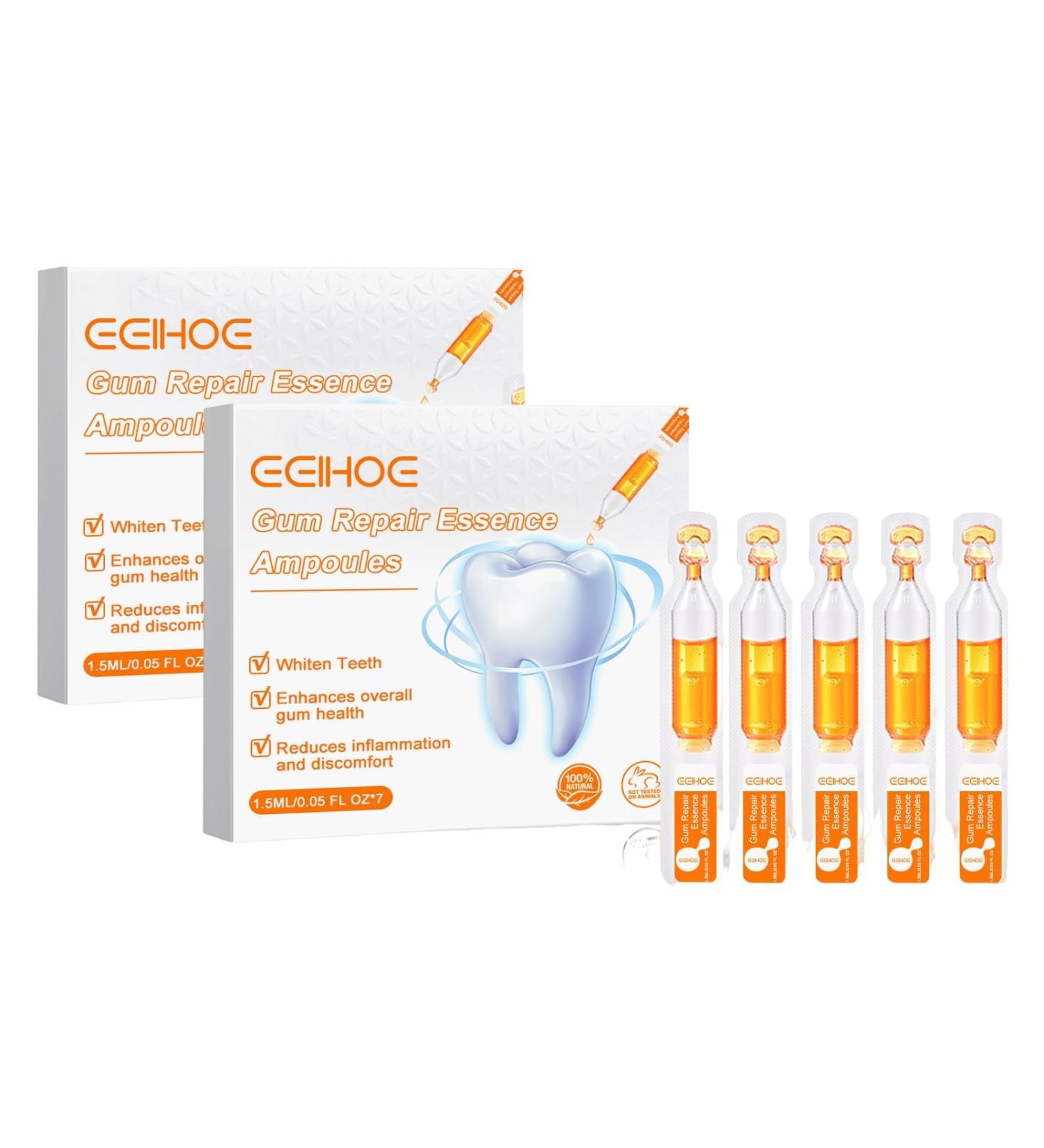 2 Box Gum Repair Treatment Ampoules | Teeth Whitening Serum & Instant Gel for Tartar Removal & Gum Protection - Buy Online on GoSupps.com