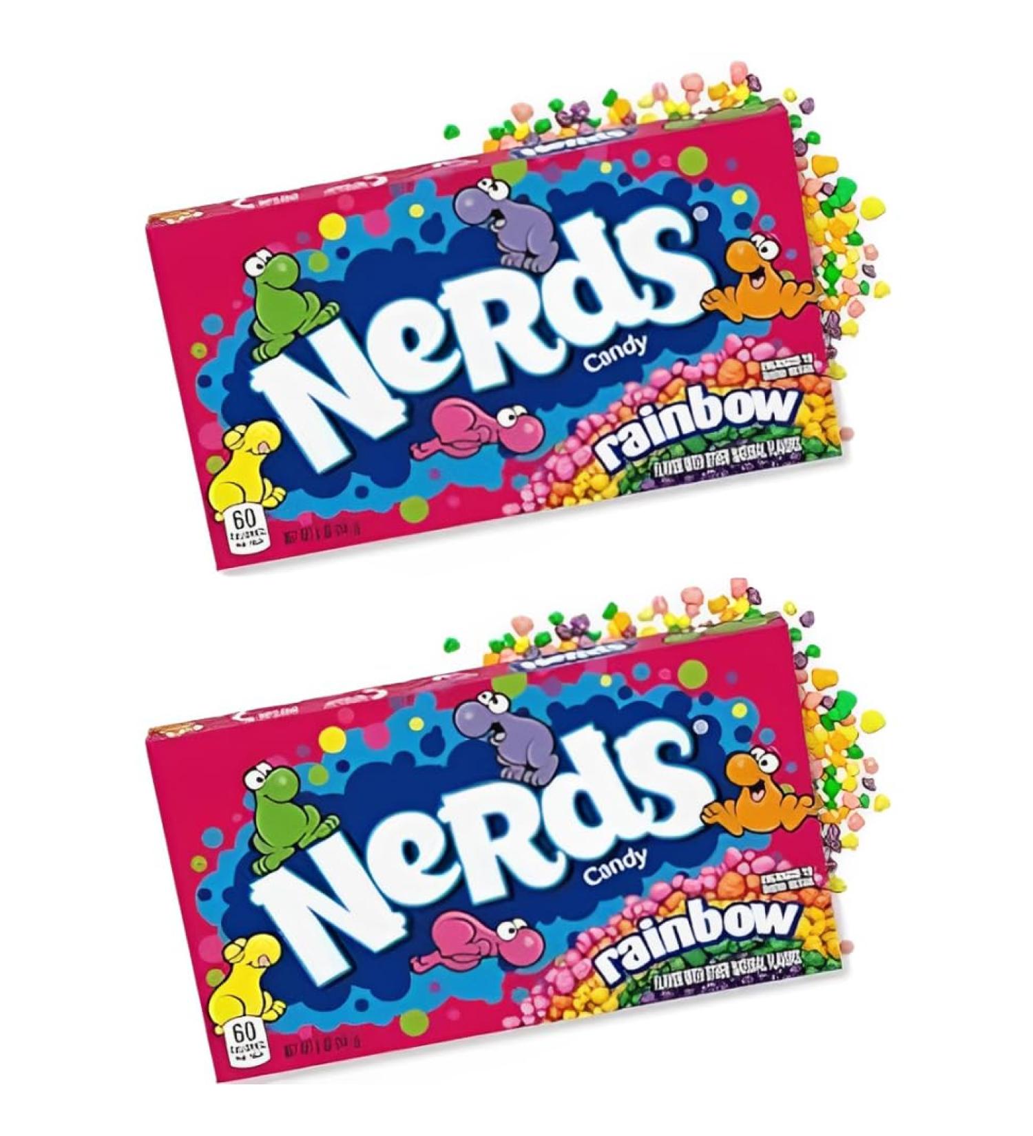 Buy Set of 2 WONKA NERDS RAINBOW 2x141G - Chewy Candies in Theater Box | Shop Now with Heartforcards Shipping Protection - Buy Online on GoSupps.com