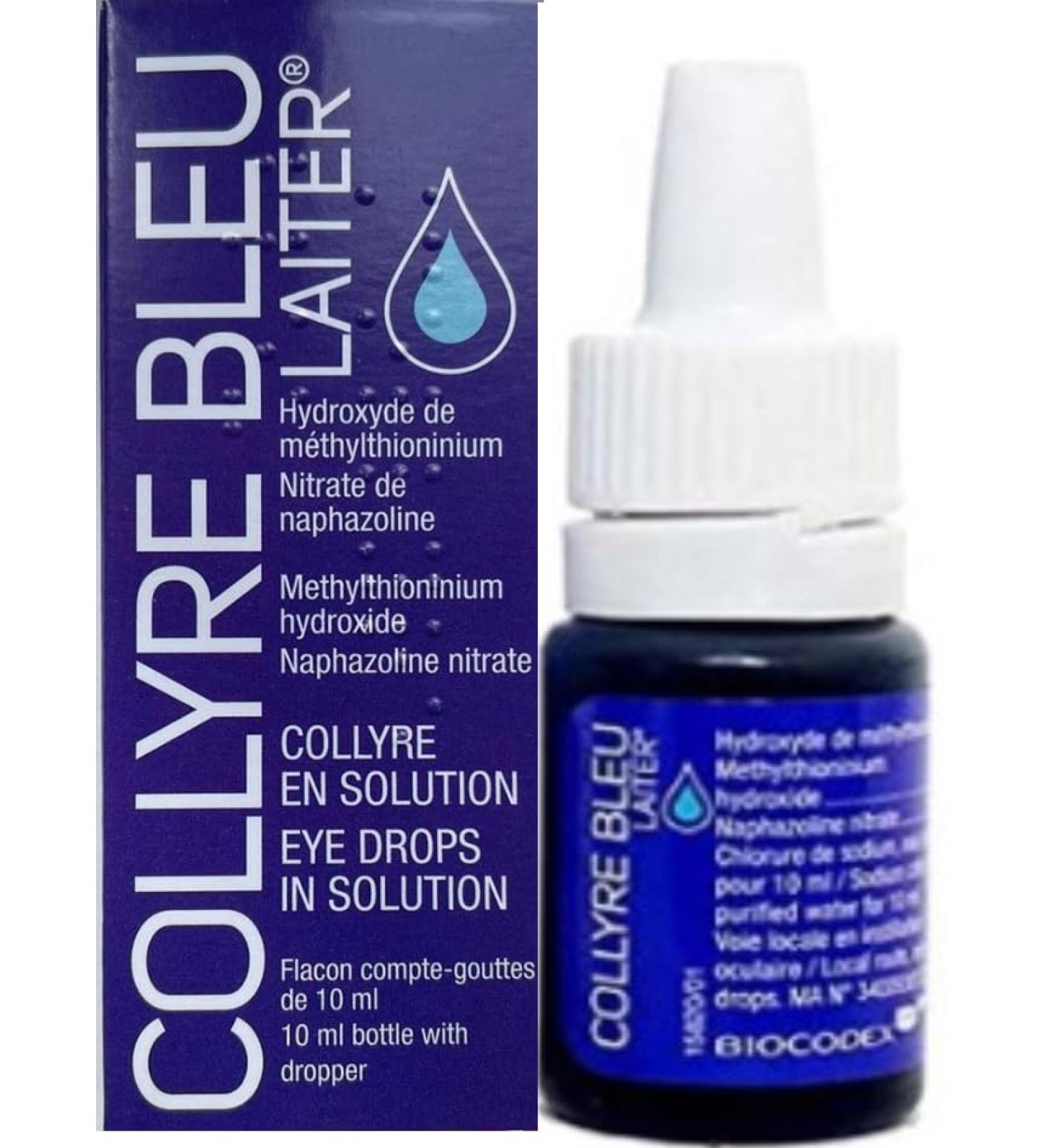Original Laiter Collyre Bleu Eye Drops - 10ml | Fast & Reliable International Shipping for Eye Care - Buy Online on GoSupps.com