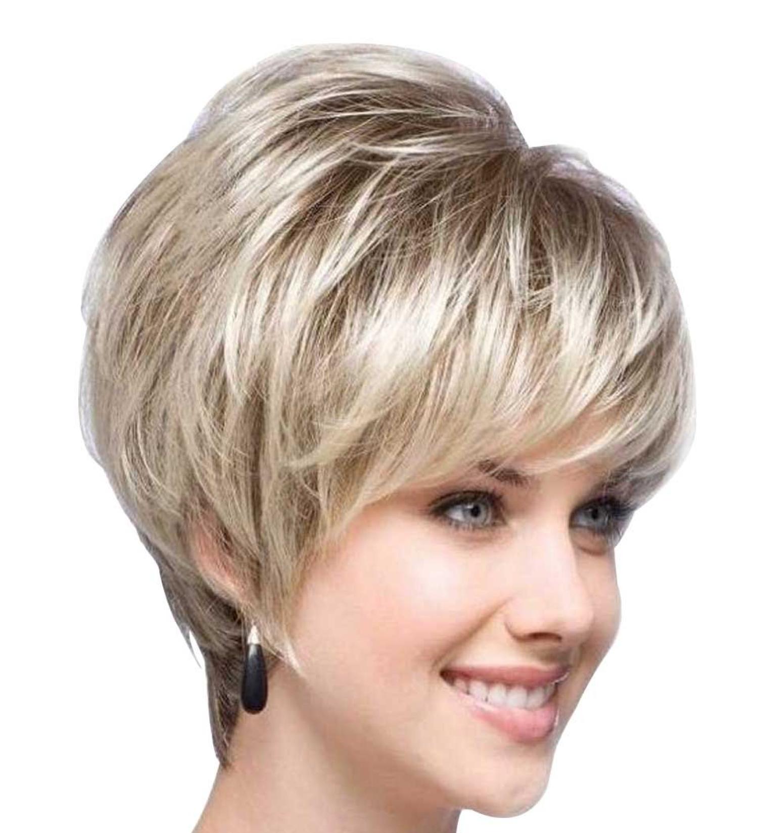 Buy Tsnomore Stylish Shaggy Blonde Short Straight Synthetic Wig | Capless & Trendy for All Occasions - International Shipping Available - Buy Online on GoSupps.com