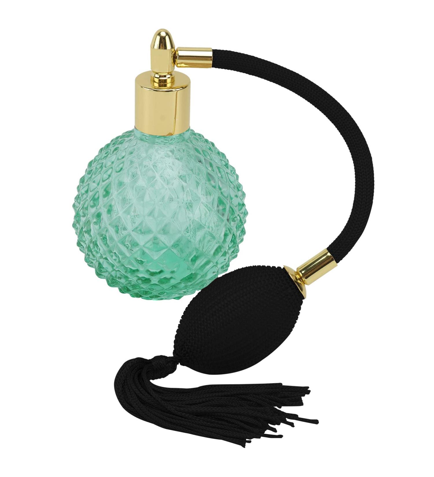 minkissy Glass Spray Bottle Vintage Perfume Spray Bottle Refillable Vintage Perfume Bottle Empty Glass Perfume Spraying Bottle Retro Perfume Bulb Bottle Green Airbag Perfume Travel Spray Bottle - Buy Online on GoSupps.com