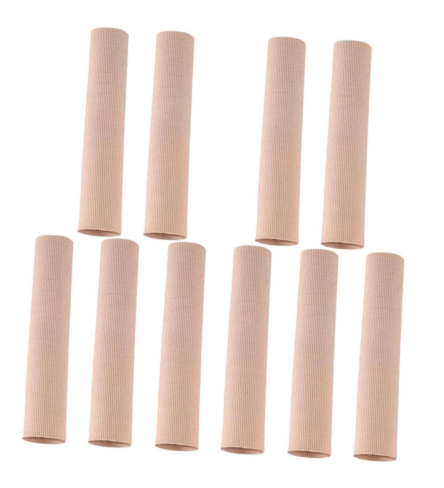 Healifty Soft Cushion Fabric Finger and Callus Protectors - Pack of 10, Elastic, Anti-friction, Breathable, Portable - Daily Use Protective Cushions for Hammer Toes and Calluses - Buy Online on GoSupps.com