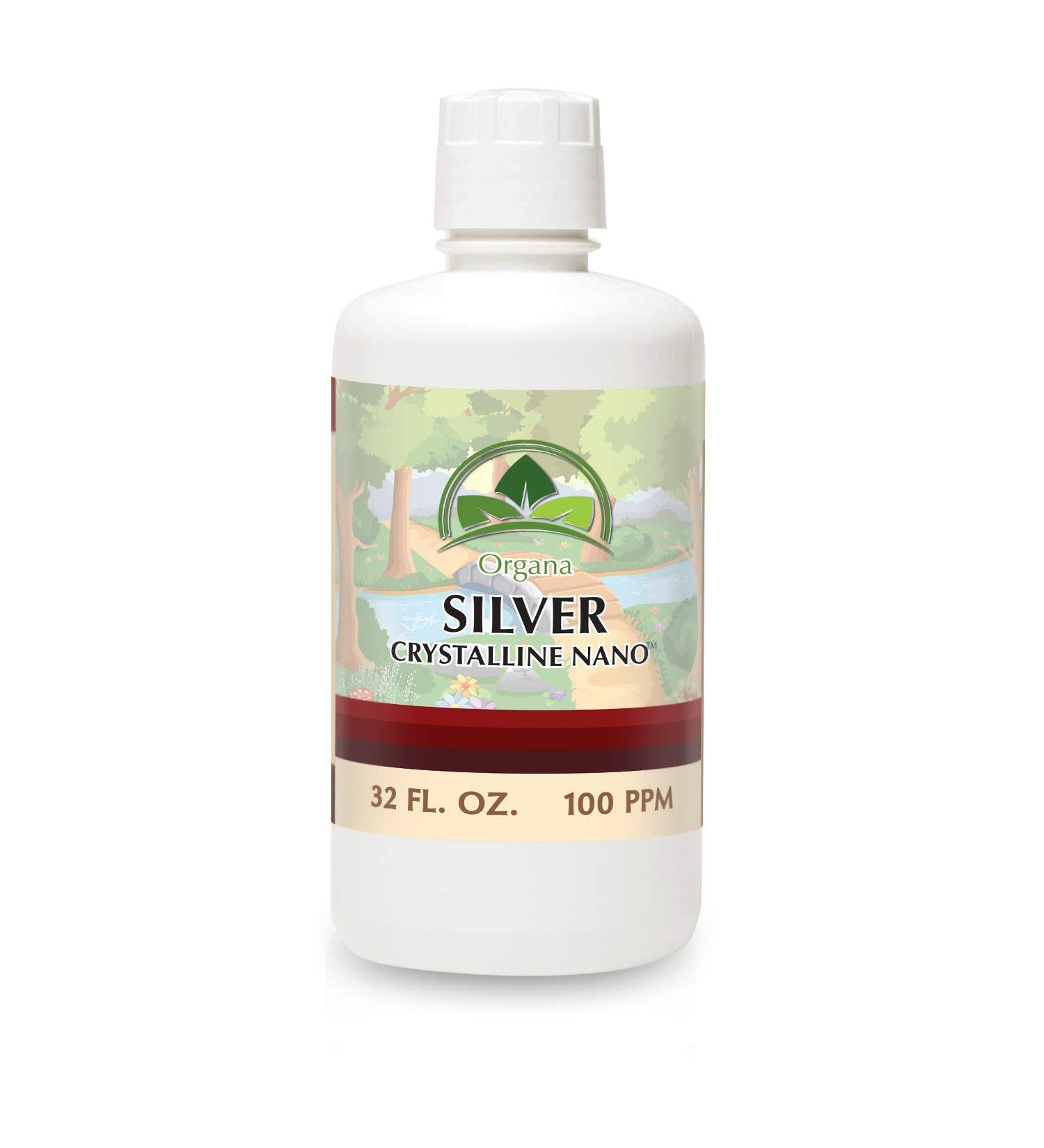 Organa Crystalline Nano Colloidal Silver - 100 PPM - 32 oz Bottle - Buy Online on GoSupps.com