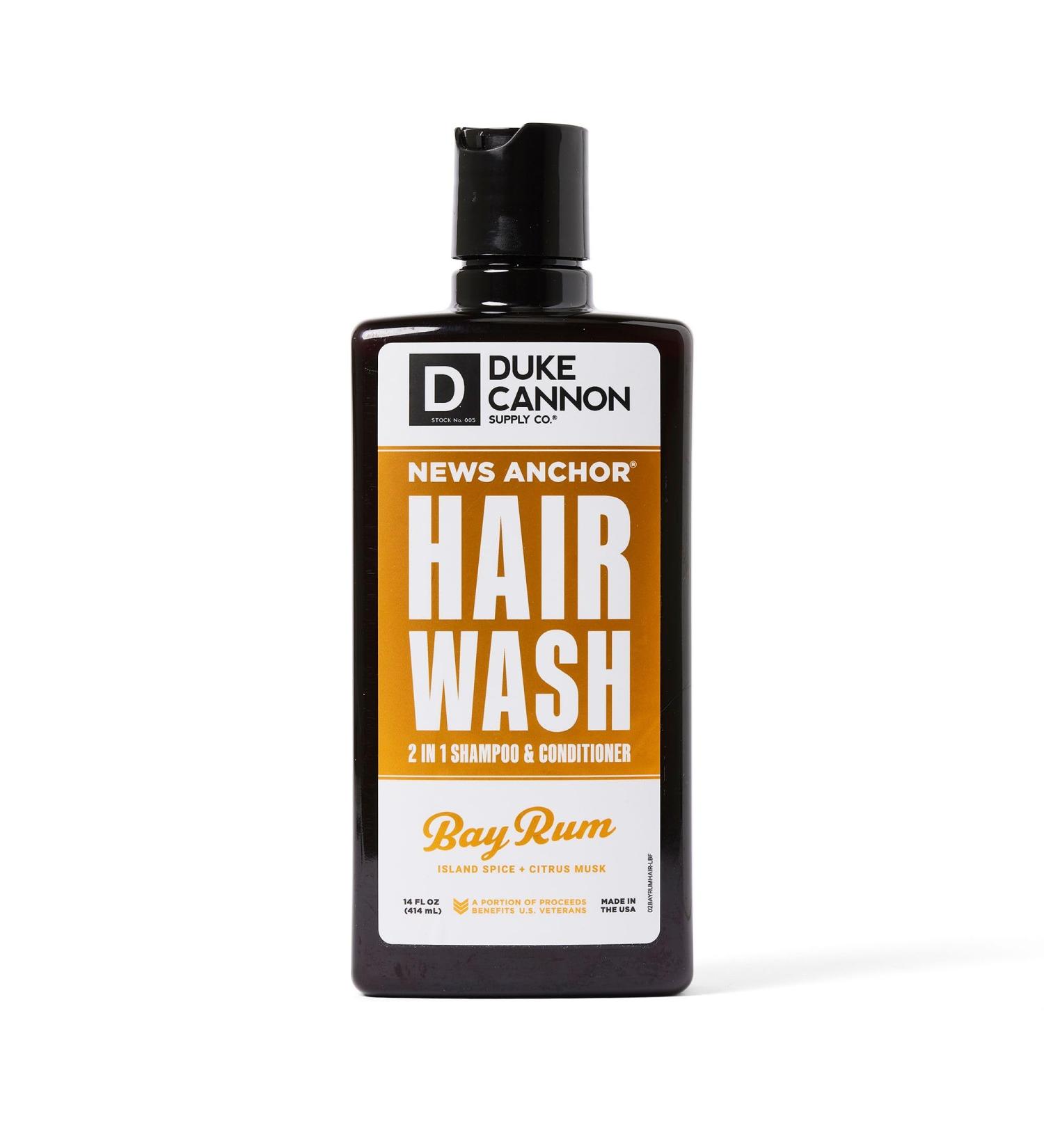 Duke Cannon NEWS ANCHOR 2-in-1 Shampoo & Conditioner - 14oz Bay Rum
