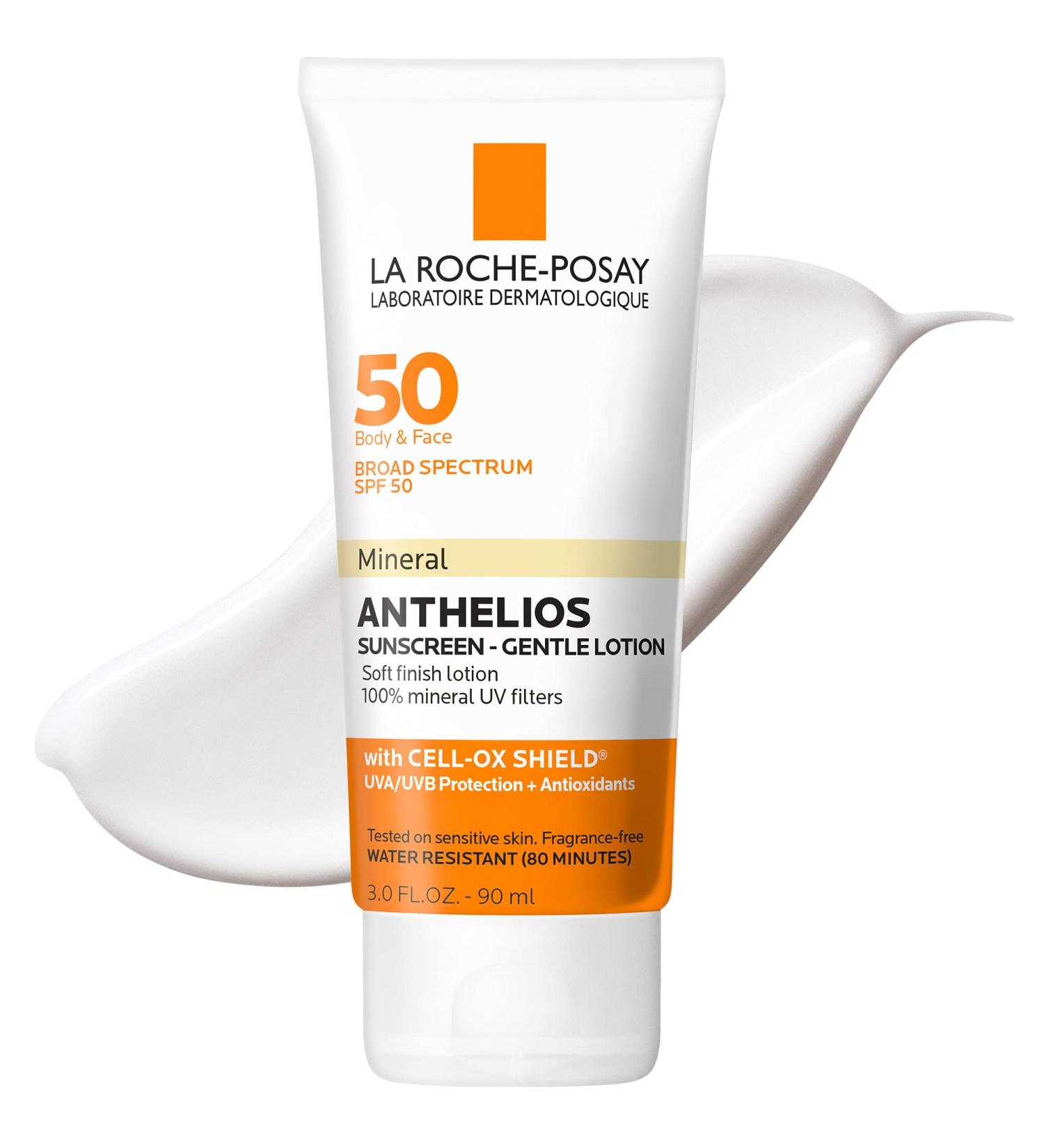 La Roche-Posay Anthelios Mineral Sunscreen SPF 50 - Zinc and Titanium Oxide Face & Body Lotion - Buy Online on GoSupps.com