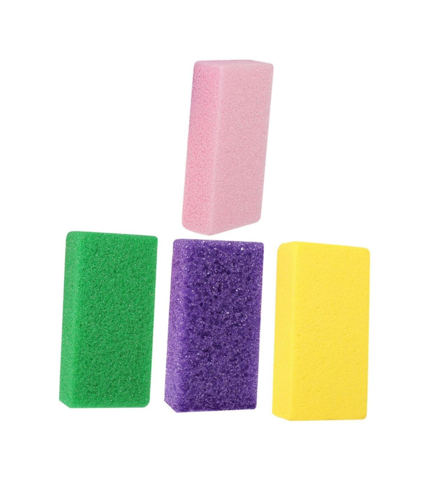 4 Pieces Exfoliating Cuticle File Foot Scrubber Sponge Foot Pumice Stone Spa Nail Polish Remover Foot Care File Tool Handheld Foot File Peeled Tool Nail Accessories Buffer - Buy Online on GoSupps.com