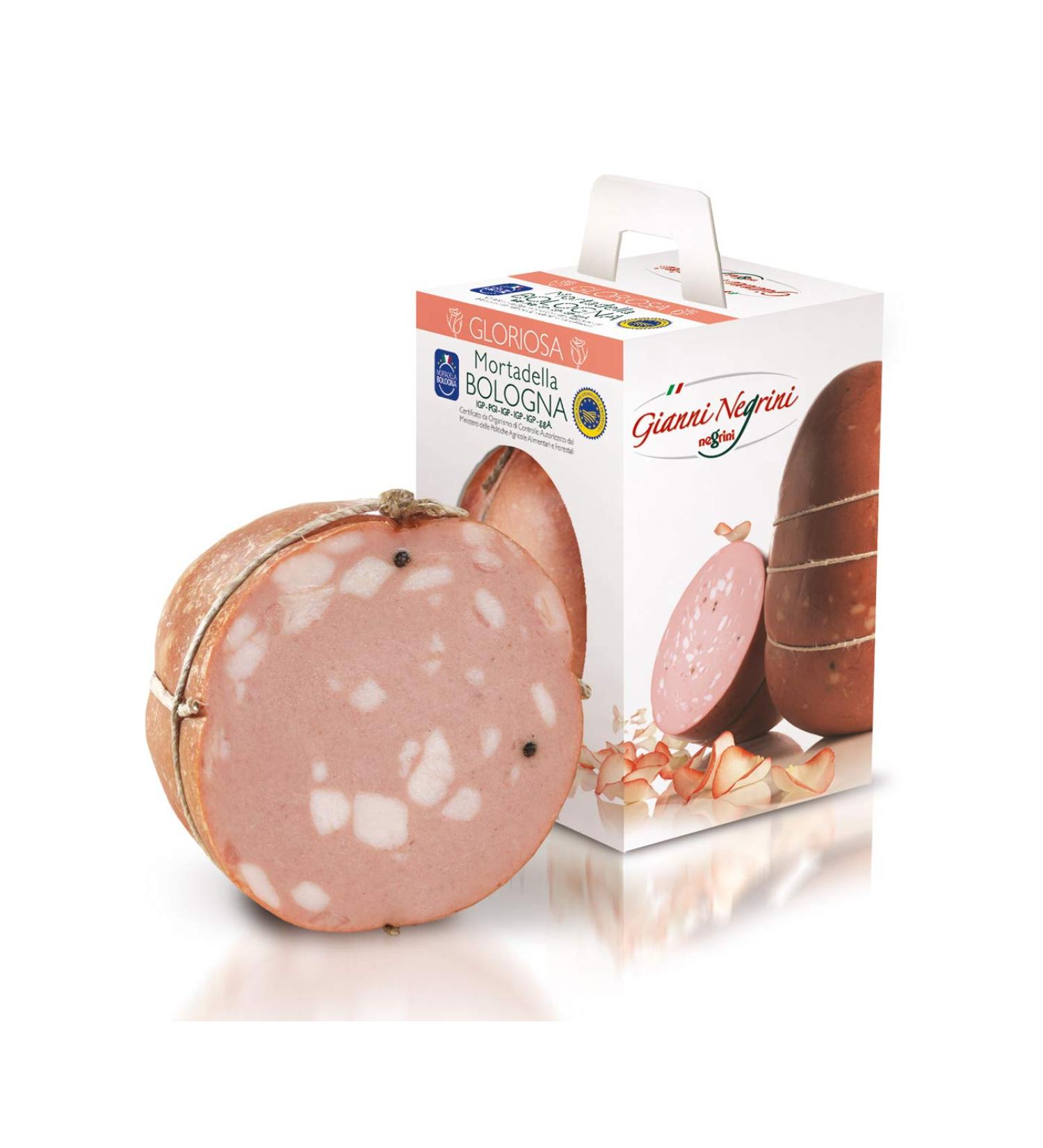 Mortadella Bologna La Gloriosa Whole - IGP approximately 700 gr - Buy Online on GoSupps.com