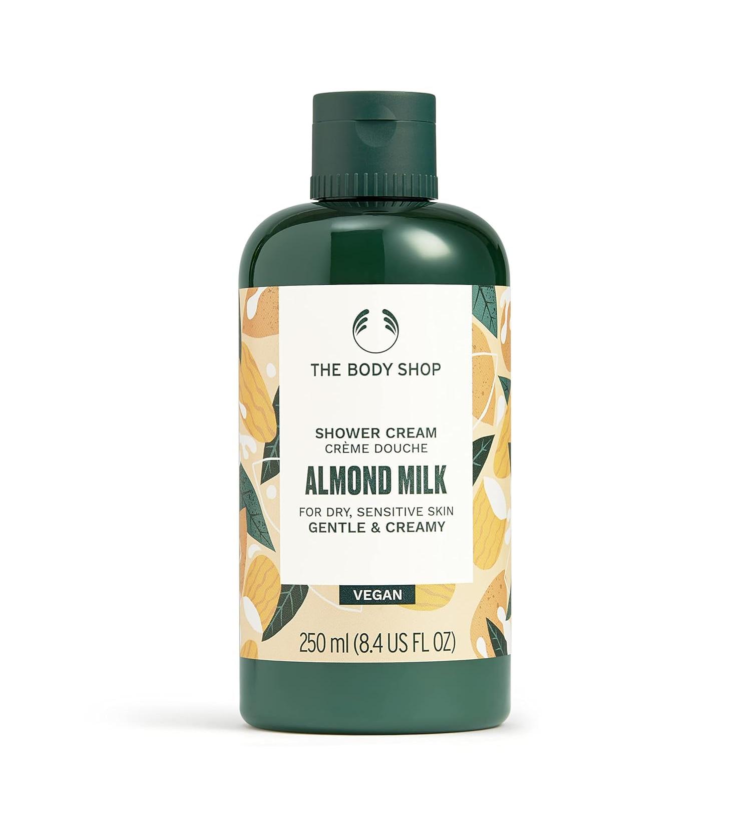 Almond Milk & Honey Shower Cream - 250 ML | Soothing Shower Gel for Dry Sensitive Skin | Vegan & Nourishing | The Body Shop - Buy Online on GoSupps.com