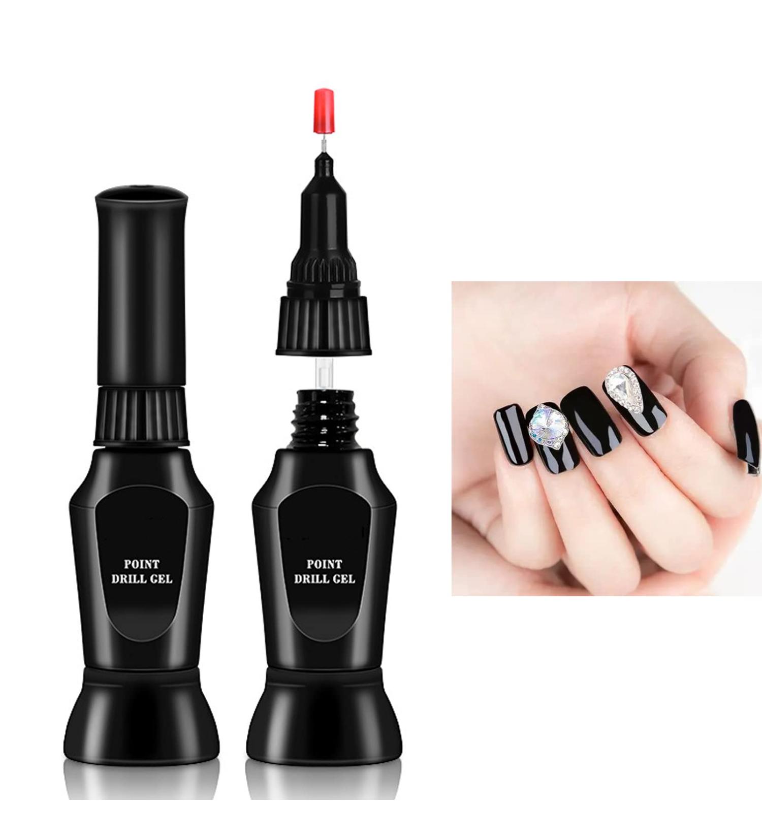 Dual Head Gel Nail Glue for Rhinestones - Extra Strong Formula for Nail Decorations - Buy Online on GoSupps.com