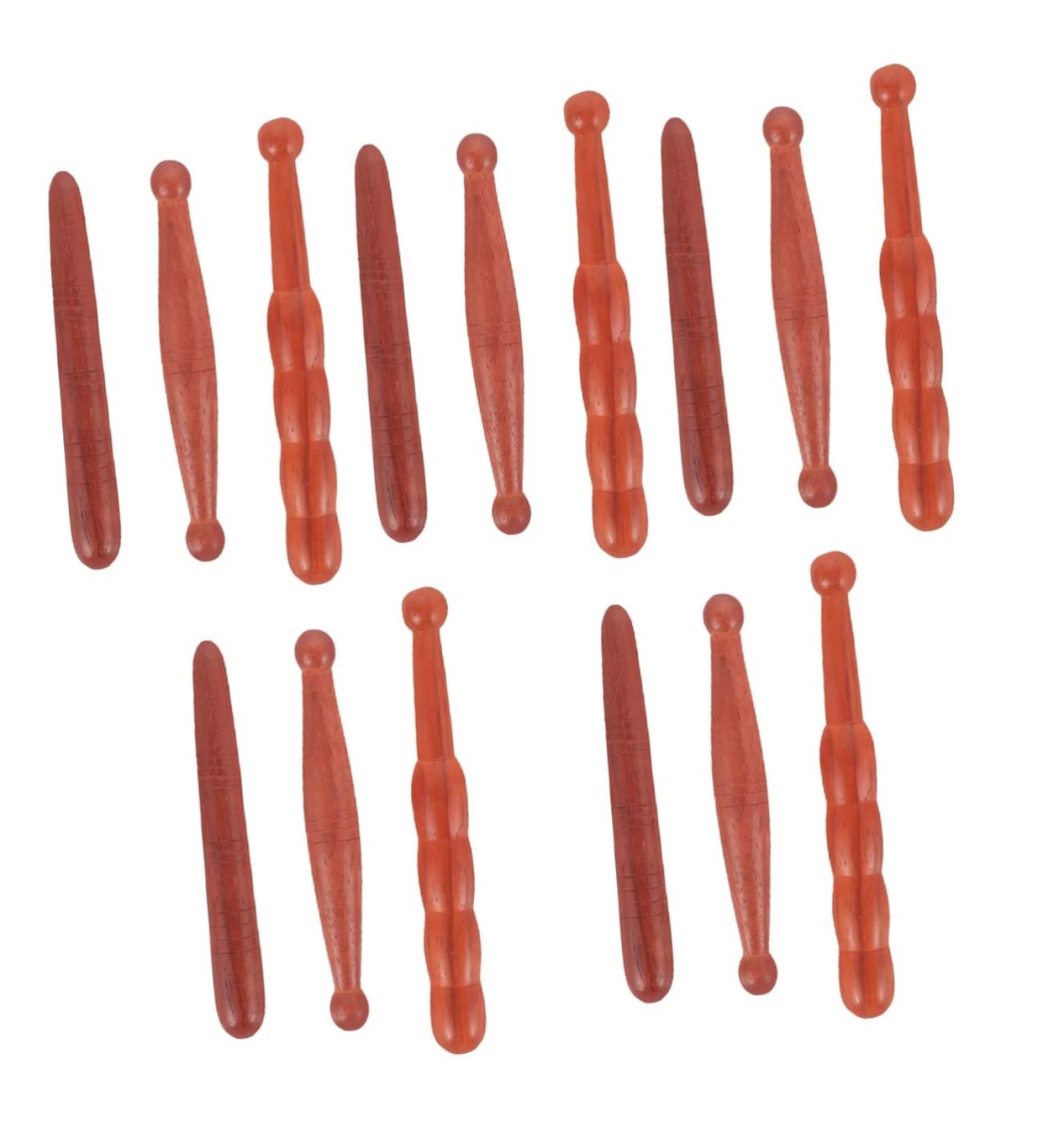 Lurrose 15 STK Acupressure Stab Reflexion Massage Tools | Home Thai Massage Device | Trigger Stick for Neck & Body Relief | 5 Pieces 15x2cm - Buy Online on GoSupps.com