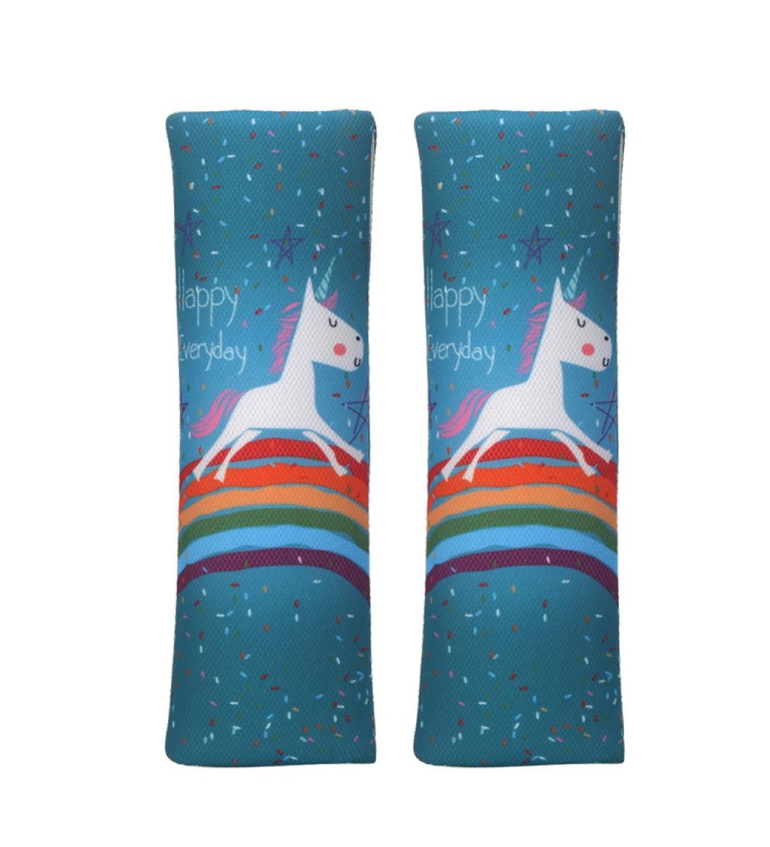 Buy Muroad Unicorn Cartoon Design Car Seat Belt Shoulder Cushions - 2 Piece Set for Kids Comfort - International Shipping Available - Buy Online on GoSupps.com
