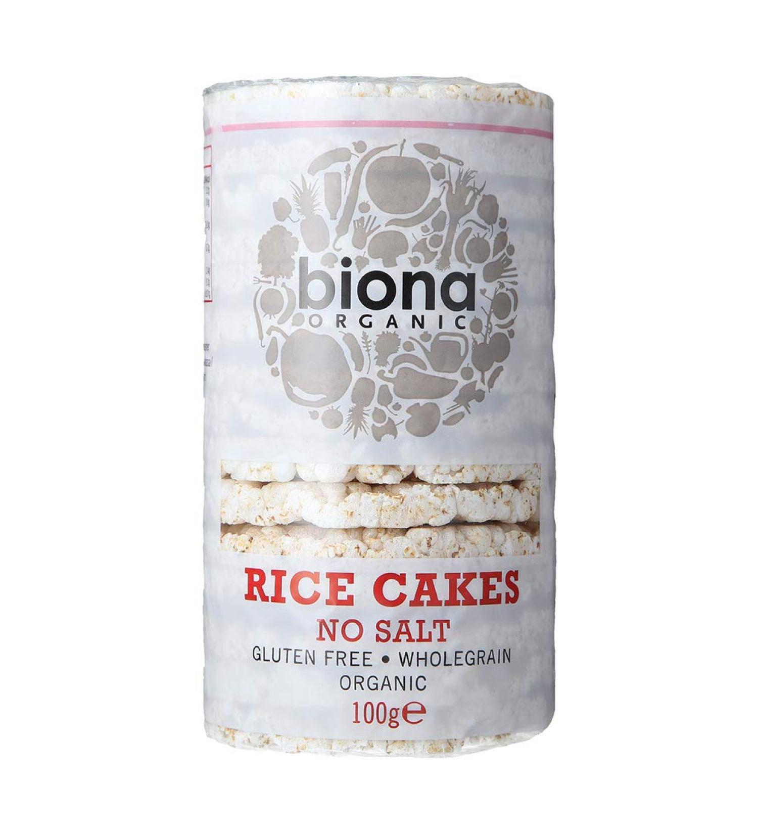 Biona Organic Rice Cakes - 100g | Salt-Free Option - Buy Online on GoSupps.com