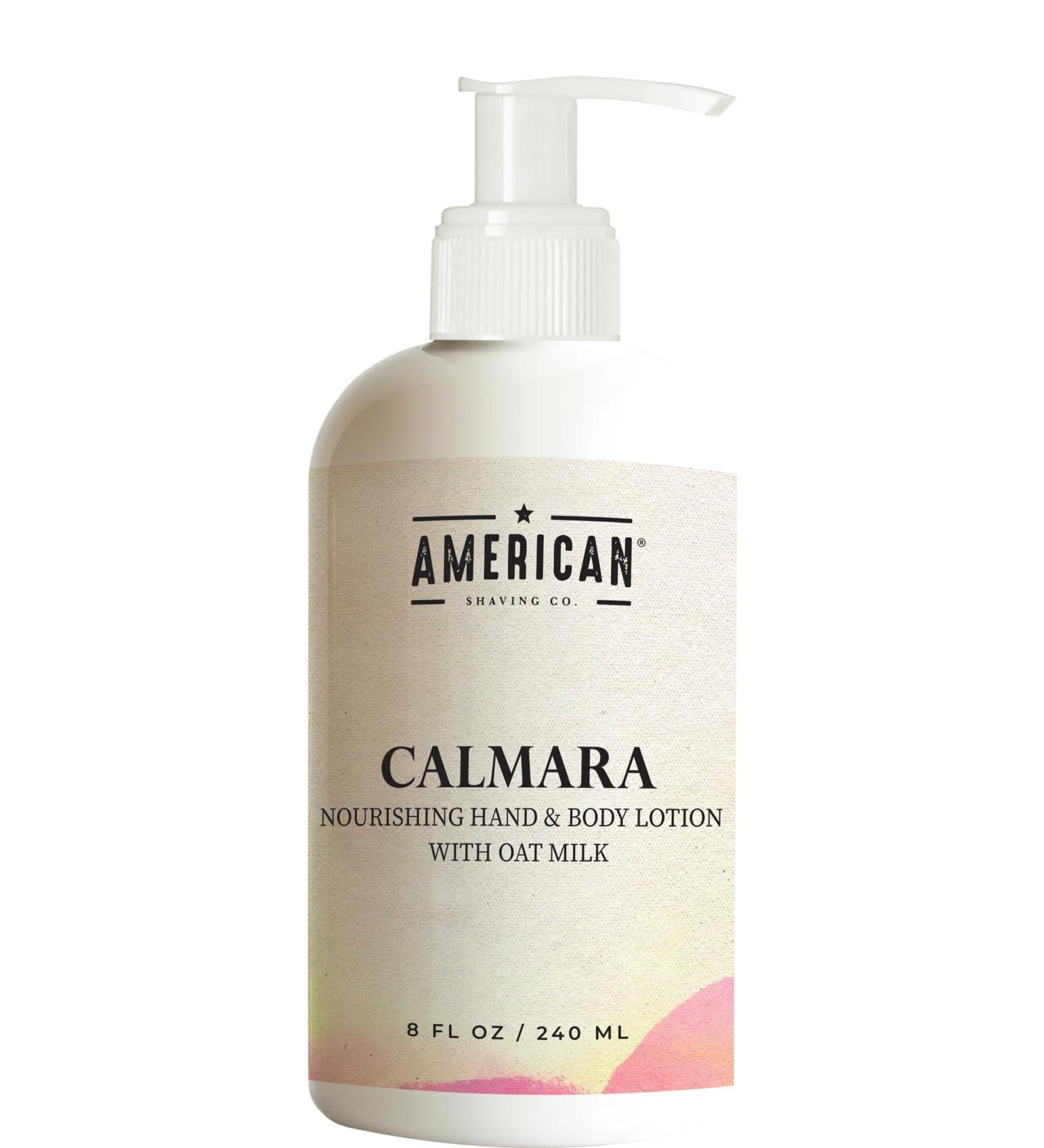 American Shaving Co. Calmara Nourishing Hand & Body Lotion With Oat Milk 8 Oz Made in USA Gentle Formula Quality Potent Ingredients Non-GMO GMP Certified Cruelty-Free Products - Buy Online on GoSupps.com