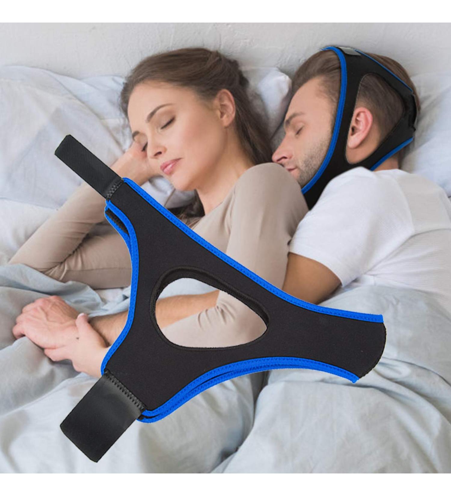 Adjustable Upgraded Anti Snoring Chin Strap for Men and Women - Effective Stop Snoring Aid for Better Sleep - Buy Online on GoSupps.com