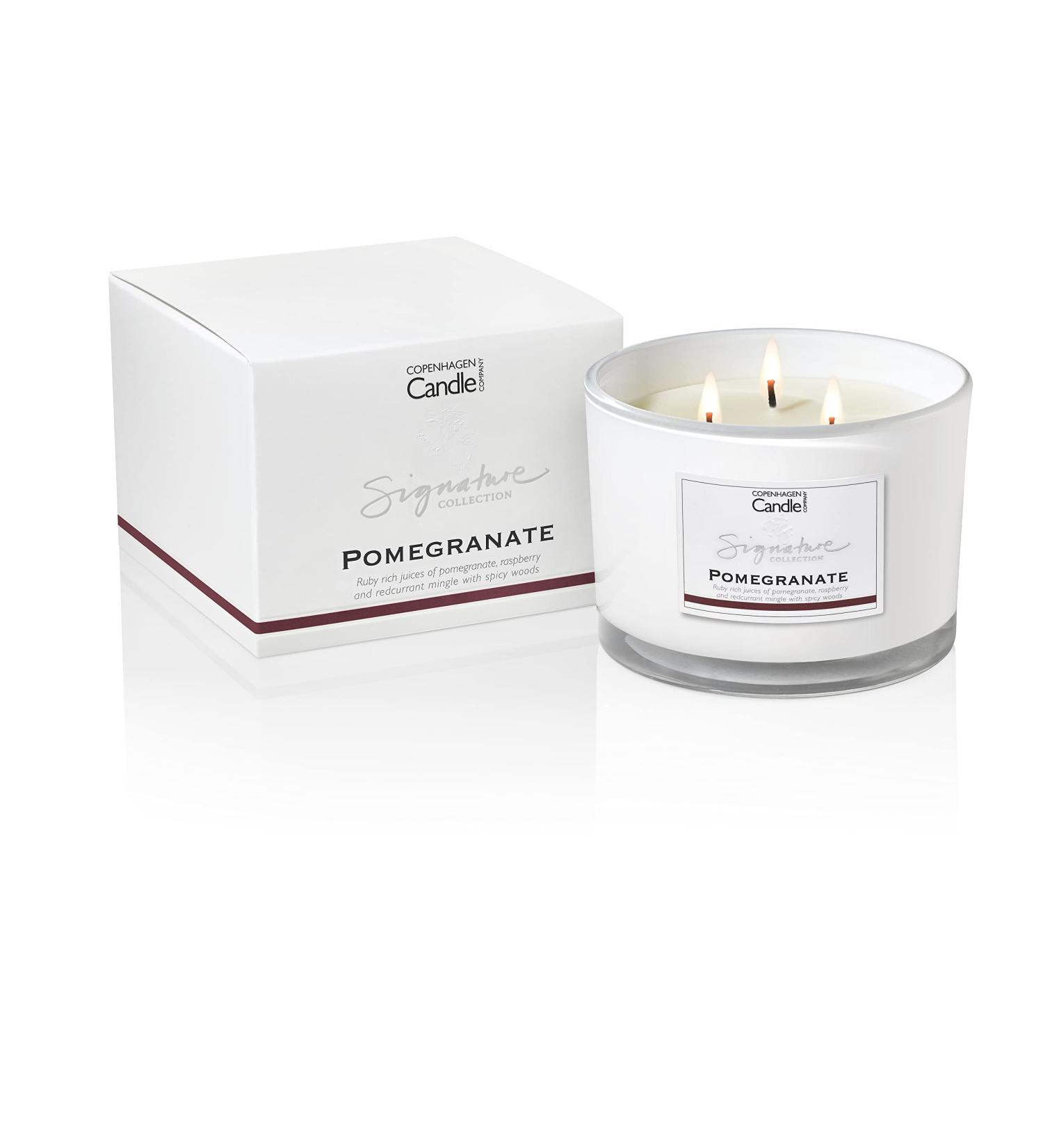 Hotel Collection Luxury Scented Candle Gift for Women | Natural Wax Blend | 35 Hours Burn Time | Pomegranate Scent - 12oz - Buy Online on GoSupps.com