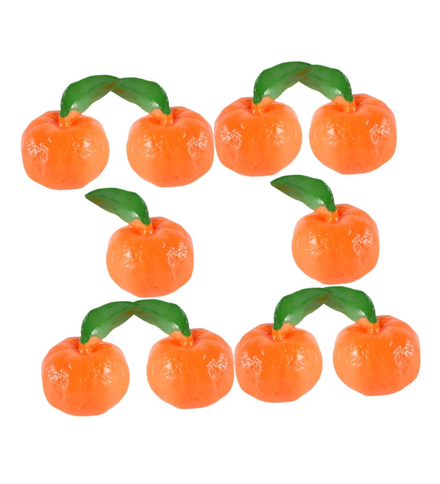 TOYANDONA 10pcs Simulated Fruit Orange Toys Models Artificial Fruits Scene Layout Prop Photo Prop Orange Cabinet Orange Decor Lifelike Orange Model Scene Adornment Modeling Tangerine Pvc - Buy Online on GoSupps.com