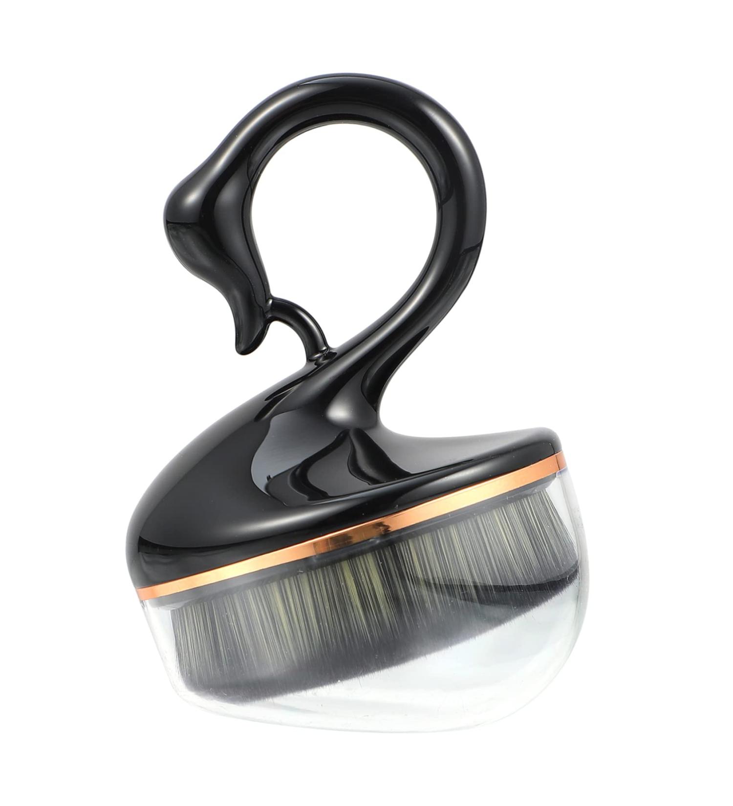 Ipetboom Makeup Brush Cosmetic Brush Loose Brush Foundation Brush Face Powder Brush Loose Powder Brush Highlighter Makeup Foundation Cream Brush Liquid Concealer Brush Plastic 9X6.5X4.5CM Black - Buy Online on GoSupps.com