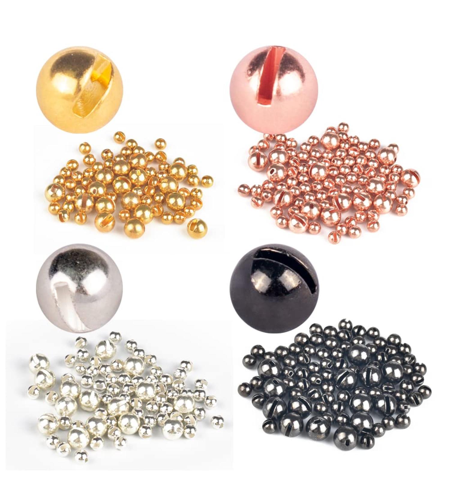 MUUNN 200pcs Tungsten Beads Slotted Nymph Head for Fly Tying - 2.8mm (50Pcs Per Color) - Buy Online on GoSupps.com
