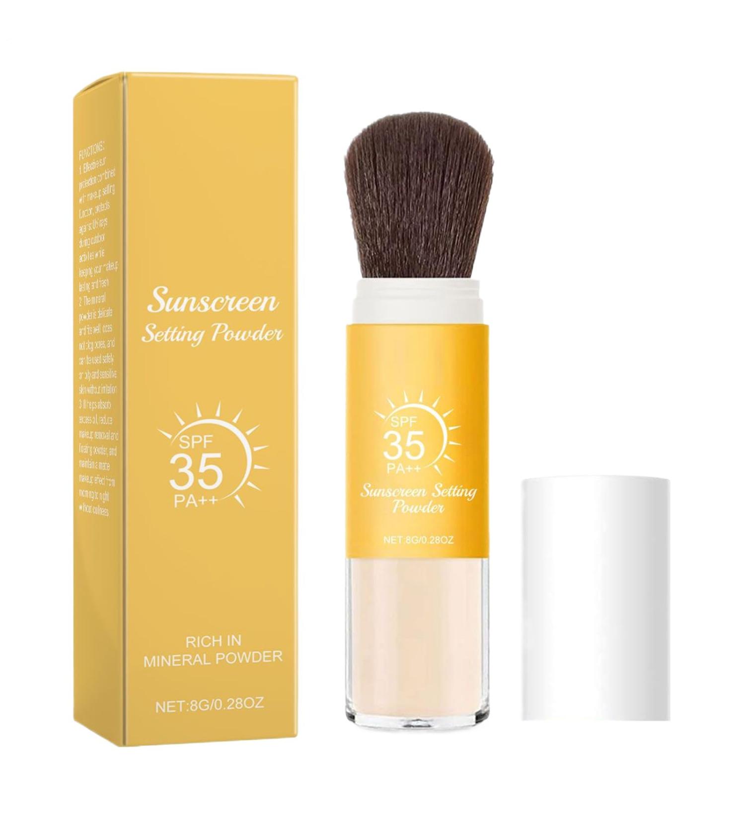 Face Sunscreen Powder - Translucent Mineral Powder SPF Oil Control Matte Finish for Oily Skin Long Lasting Wear | Berde Light Sensitive Hair & Body - Buy Online on GoSupps.com