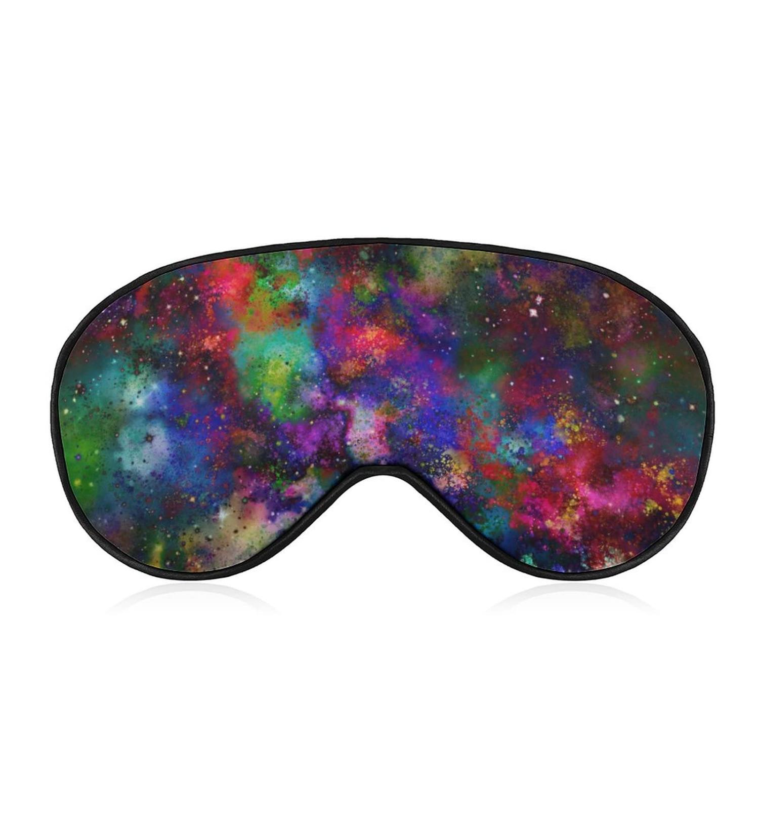 Galaxy Space Nebula Star Sleep Mask for Women | Adjustable Eye Shades & Elastic Strap - Buy Online on GoSupps.com